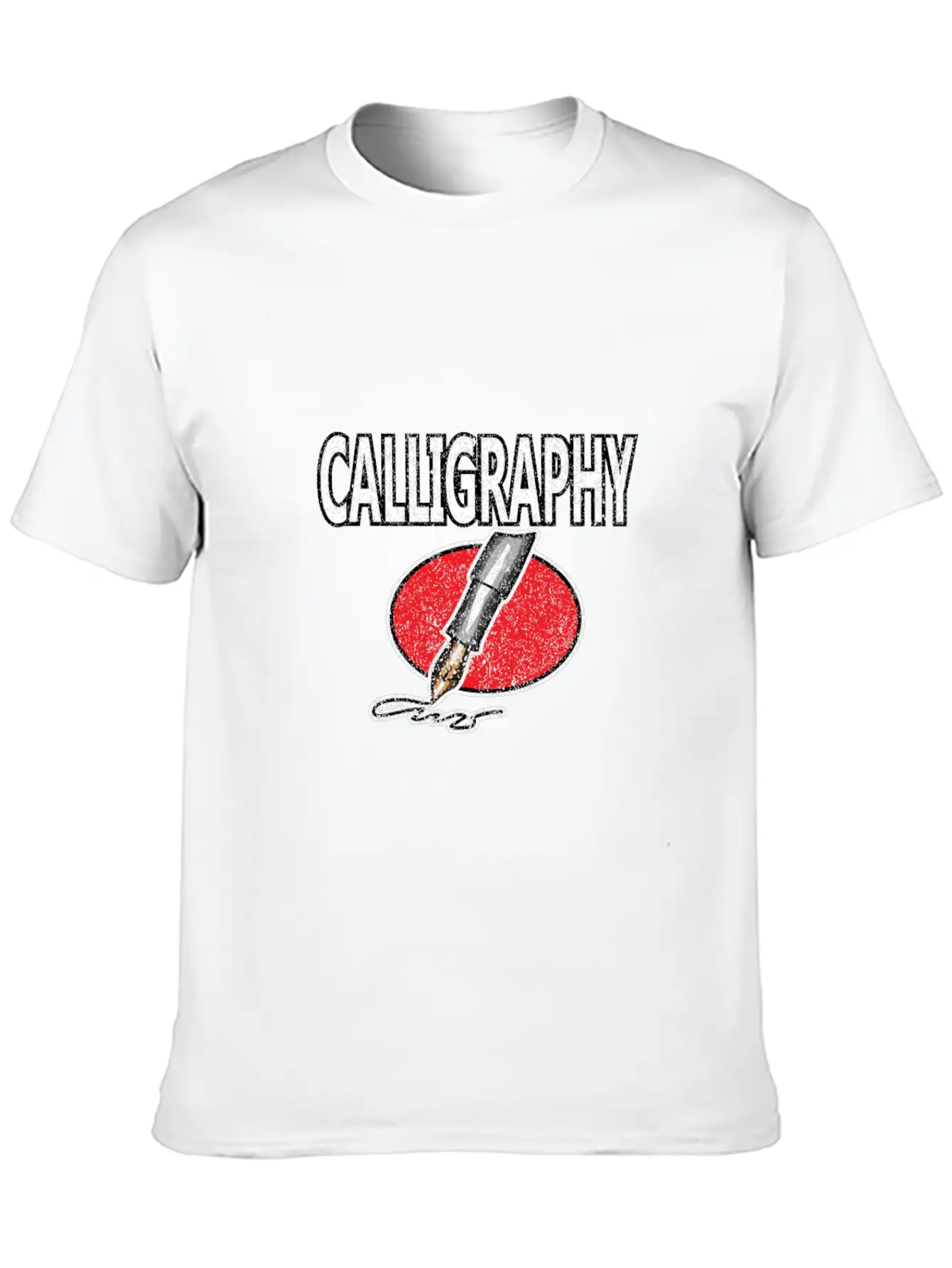 Calligraphy Writing Soft Cotton Short Sleeve Tee ¨C Unisex Wardrobe Staple