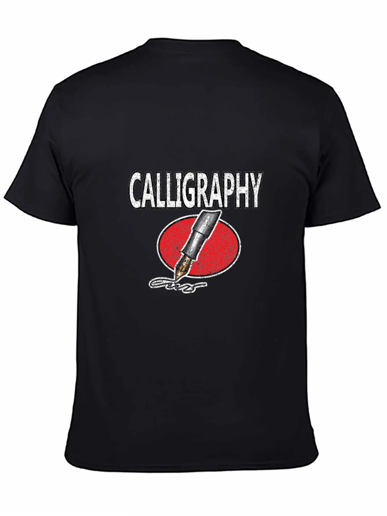 Calligraphy Writing Soft Cotton Short Sleeve Tee ¨C Unisex Wardrobe Staple