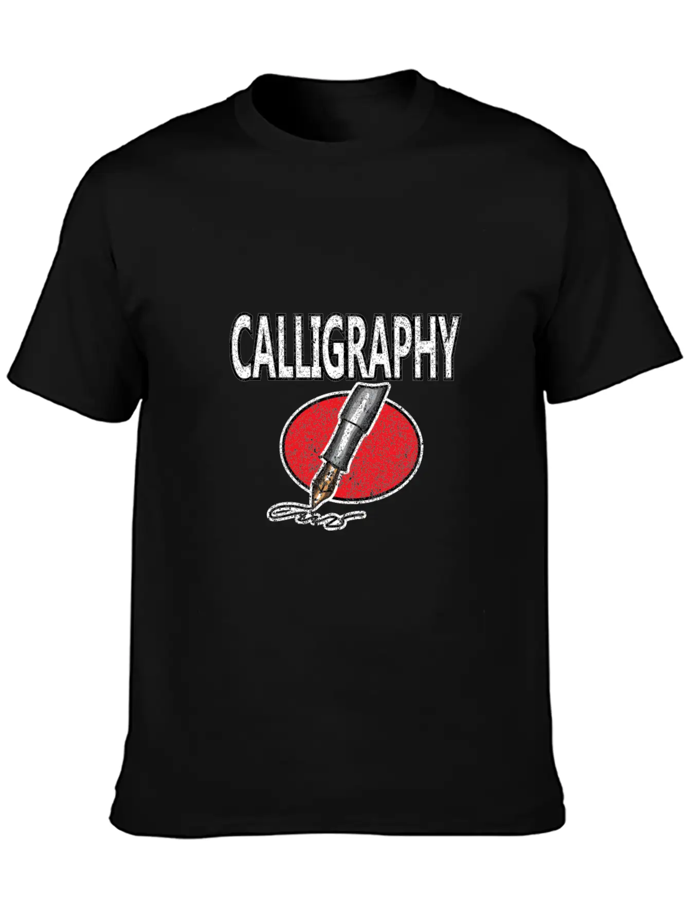 Calligraphy Writing Soft Cotton Short Sleeve Tee ¨C Unisex Wardrobe Staple