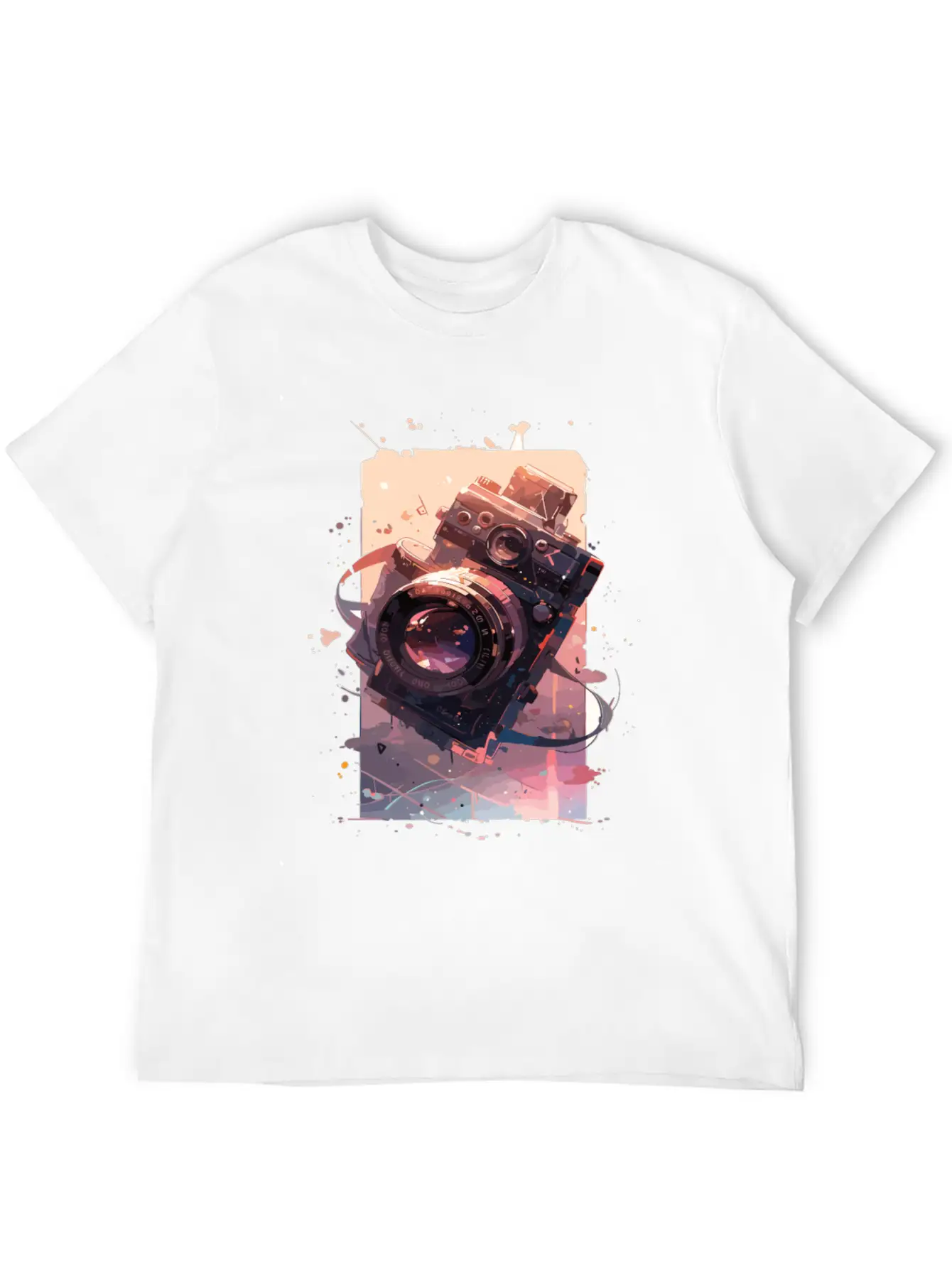 Camera Retro Camera Cameras Analog Basic Graphic T-Shirt ¨C Daily Comfort In Soft Cotton