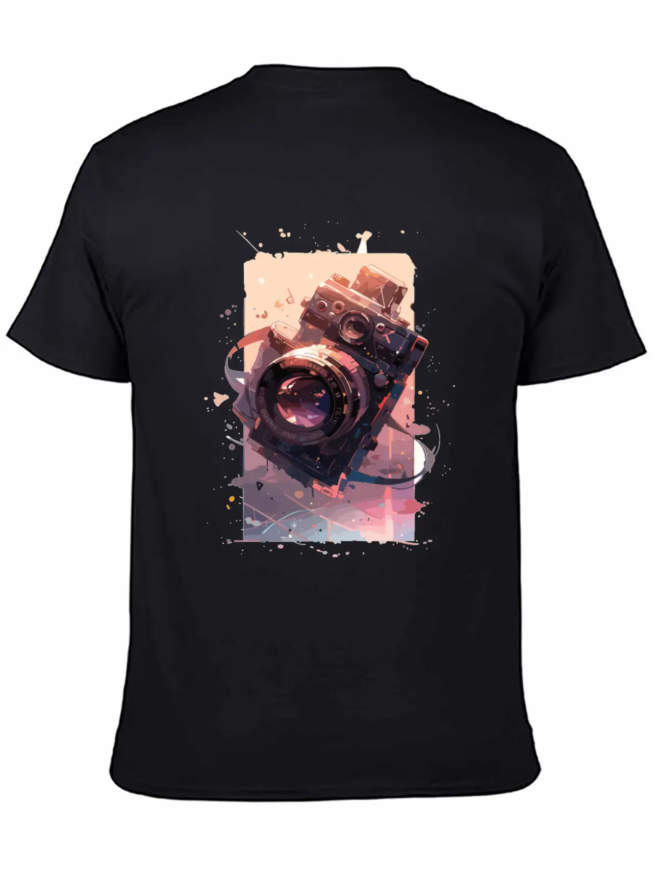 Camera Retro Camera Cameras Analog Basic Graphic T-Shirt ¨C Daily Comfort In Soft Cotton