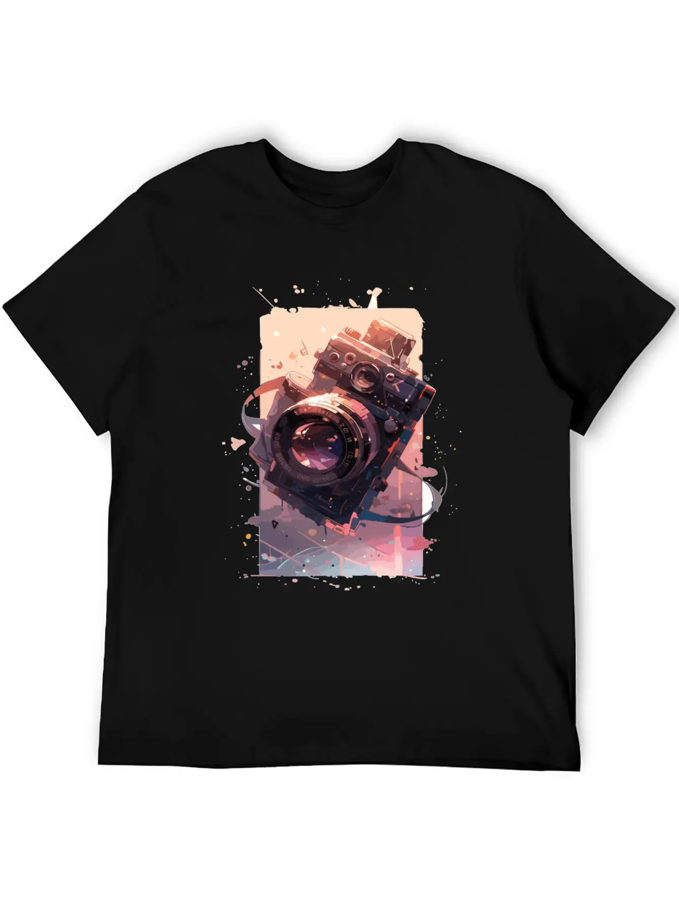 Camera Retro Camera Cameras Analog Basic Graphic T-Shirt ¨C Daily Comfort In Soft Cotton