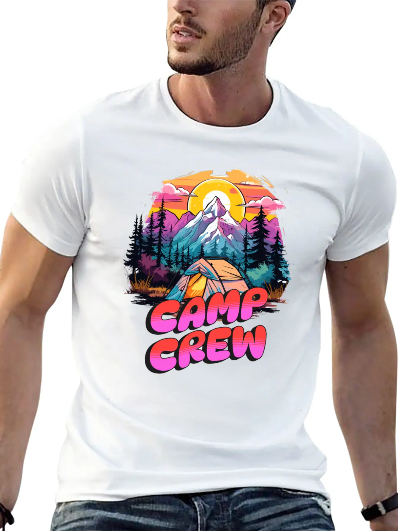 Camping, Camp Love, Camp, Camp Crew Camp Vibes, Ca Soft Cotton Short Sleeve Tee ¨C Unisex Wardrobe Staple