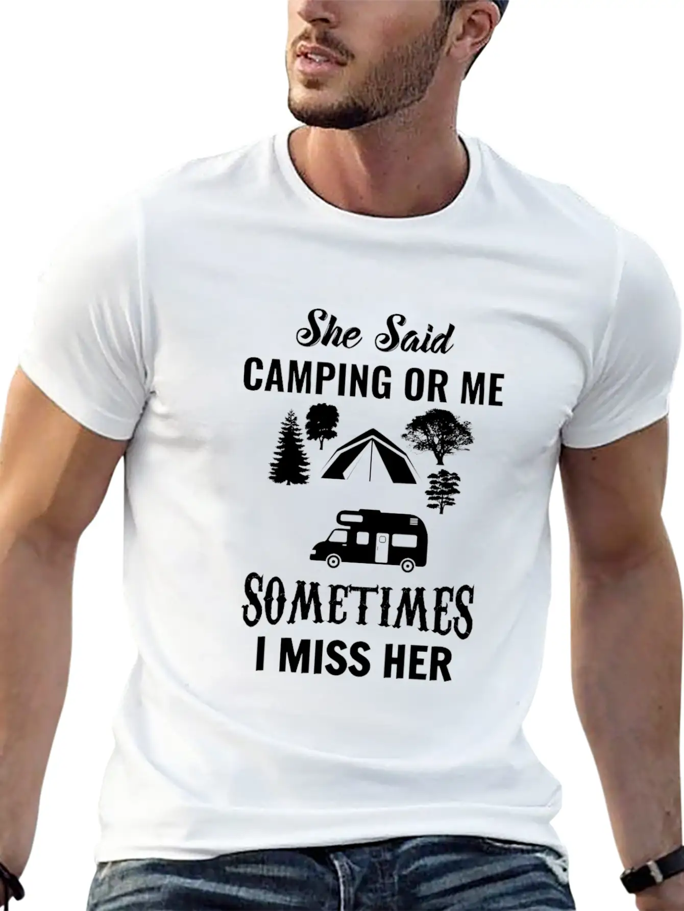 Camping Essential Cotton Tee For Daily Outfits ¨C Unisex Style