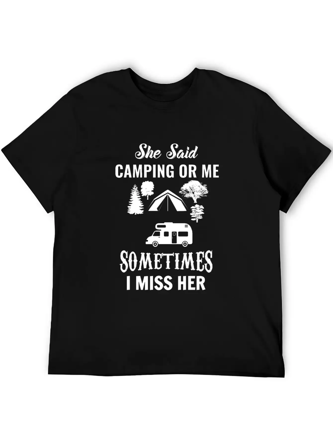Camping Essential Cotton Tee For Daily Outfits ¨C Unisex Style