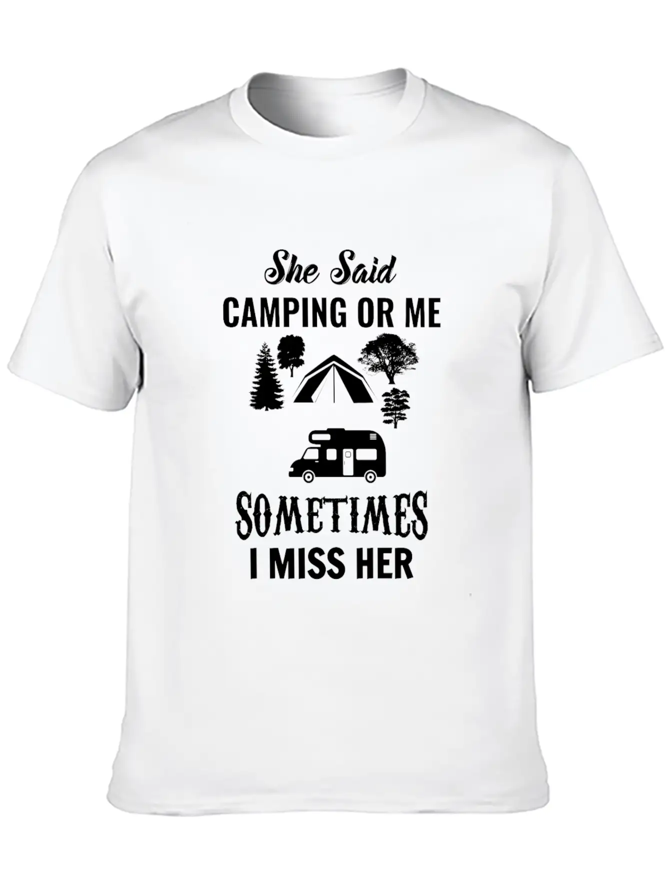 Camping Essential Cotton Tee For Daily Outfits ¨C Unisex Style