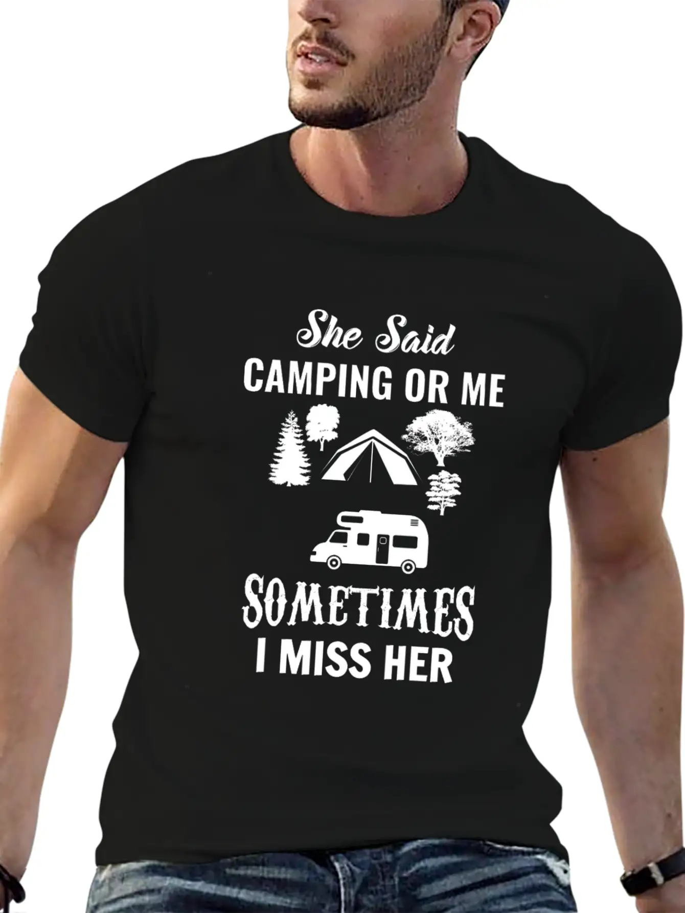Camping Essential Cotton Tee For Daily Outfits ¨C Unisex Style