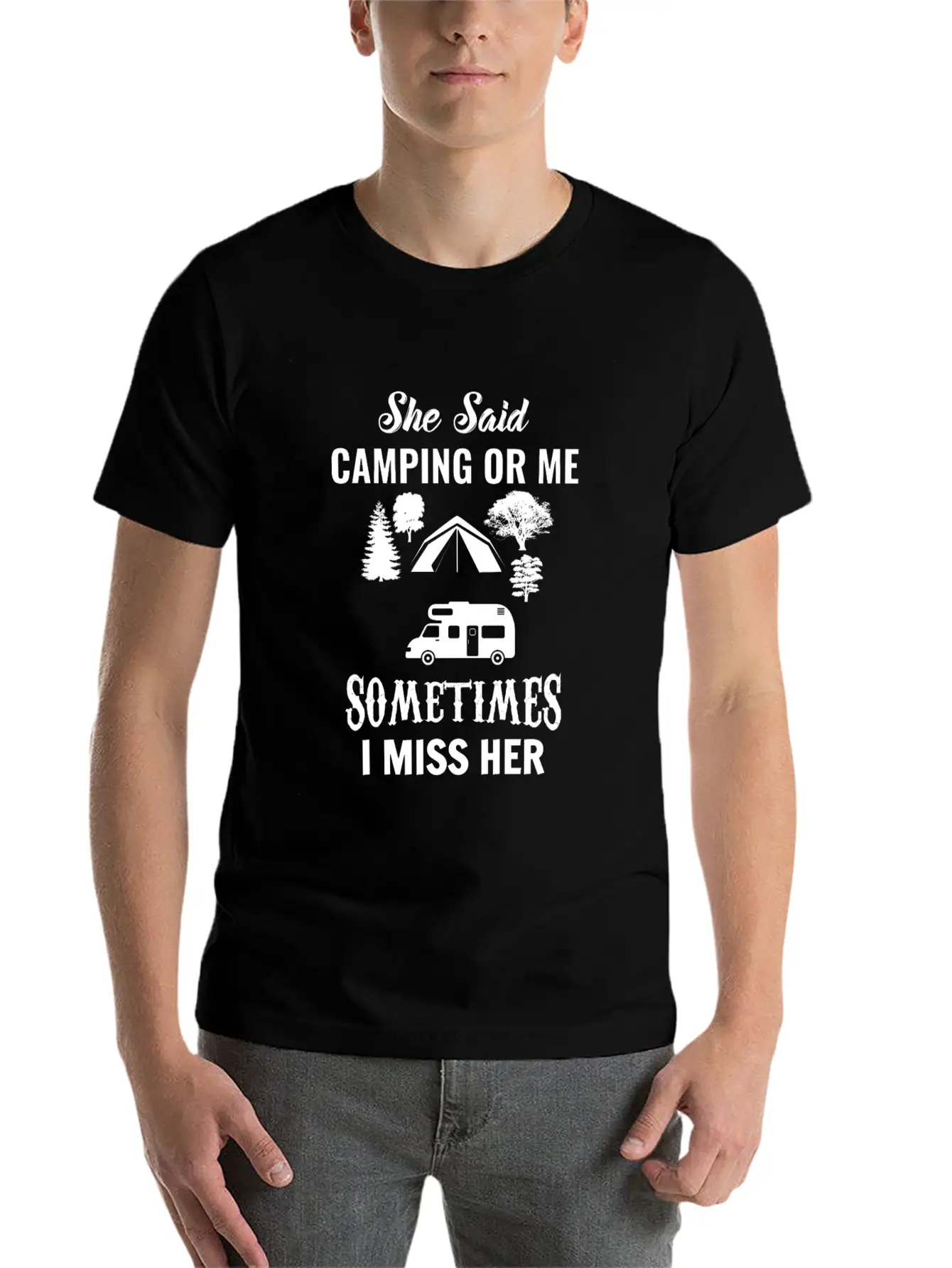Camping Essential Cotton Tee For Daily Outfits ¨C Unisex Style