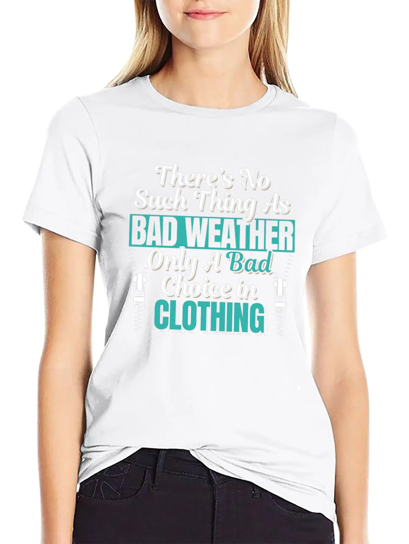 Camping Hiking Outdoor Bad Weather Quote Essential Cotton Tee For Daily Outfits ¨C Unisex Style