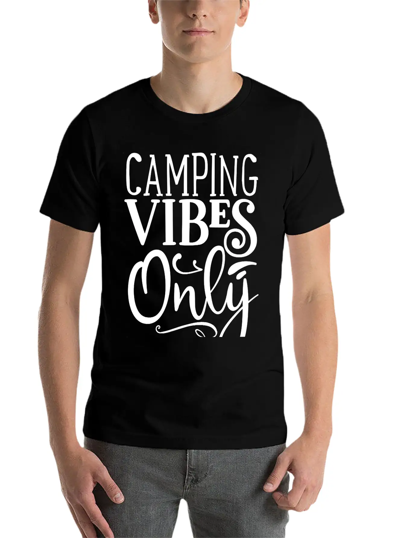 Camping Vibes Only Soft Cotton Short Sleeve Tee ¨C Unisex Wardrobe Staple