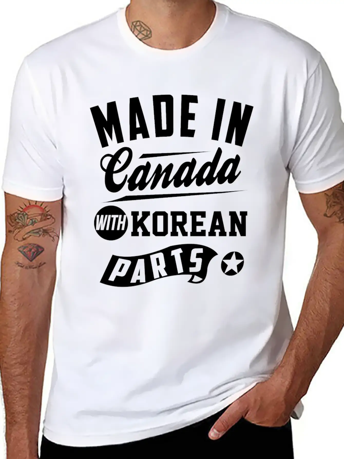 Canadian Korean Soft Cotton Short Sleeve Tee ¨C Unisex Wardrobe Staple