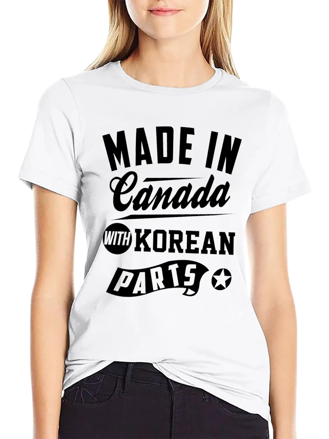 Canadian Korean Soft Cotton Short Sleeve Tee ¨C Unisex Wardrobe Staple