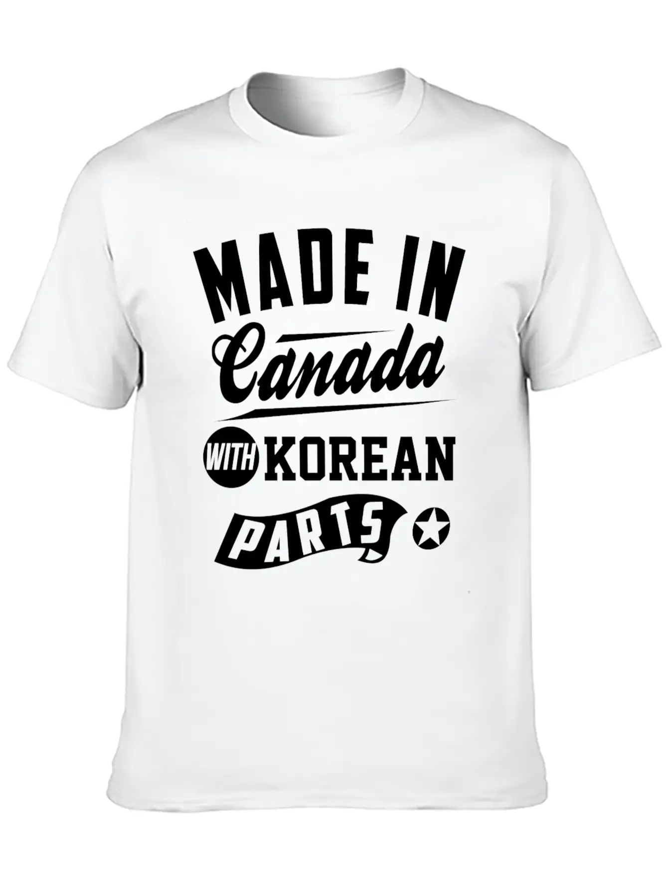 Canadian Korean Soft Cotton Short Sleeve Tee ¨C Unisex Wardrobe Staple