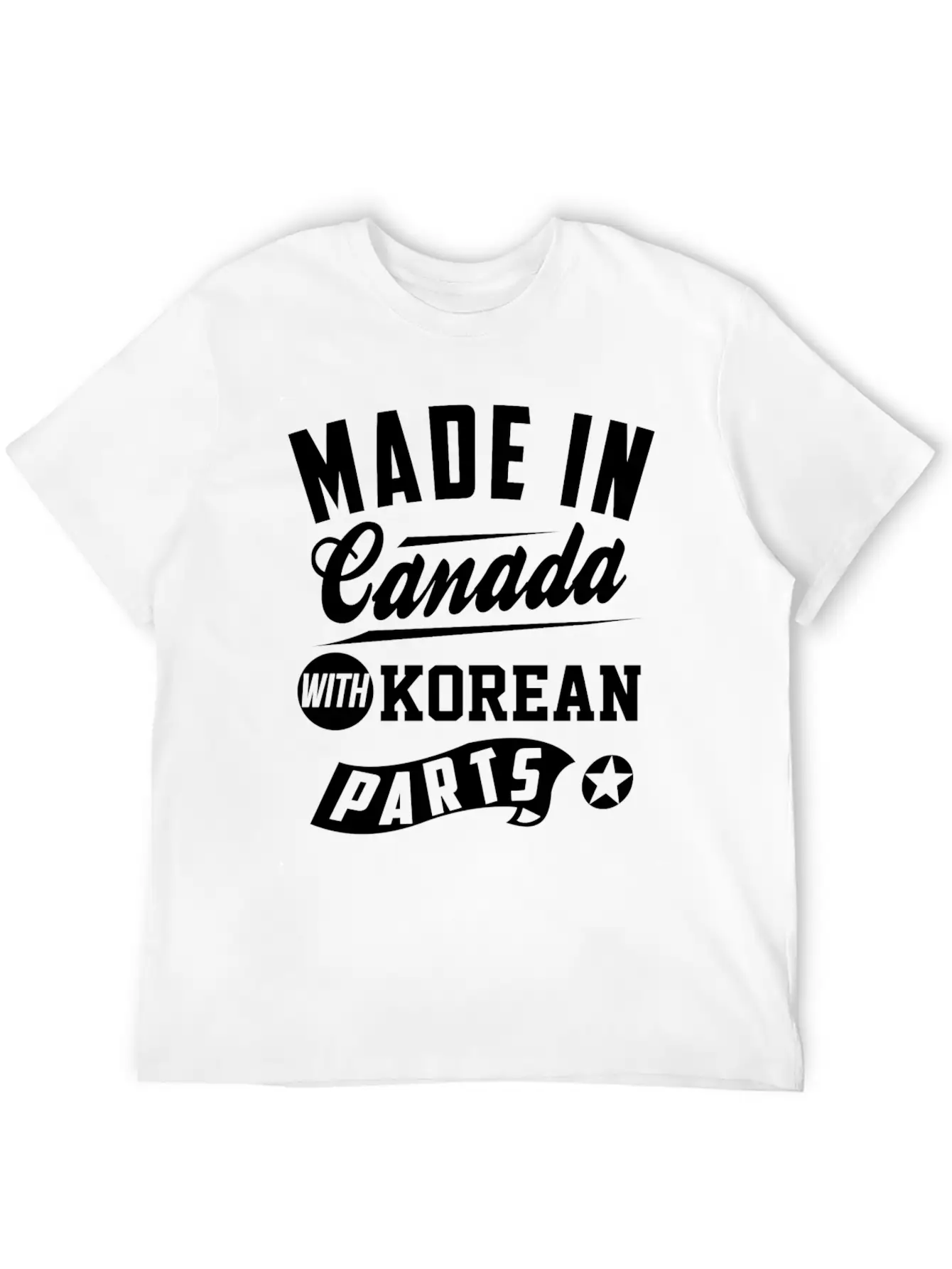 Canadian Korean Soft Cotton Short Sleeve Tee ¨C Unisex Wardrobe Staple