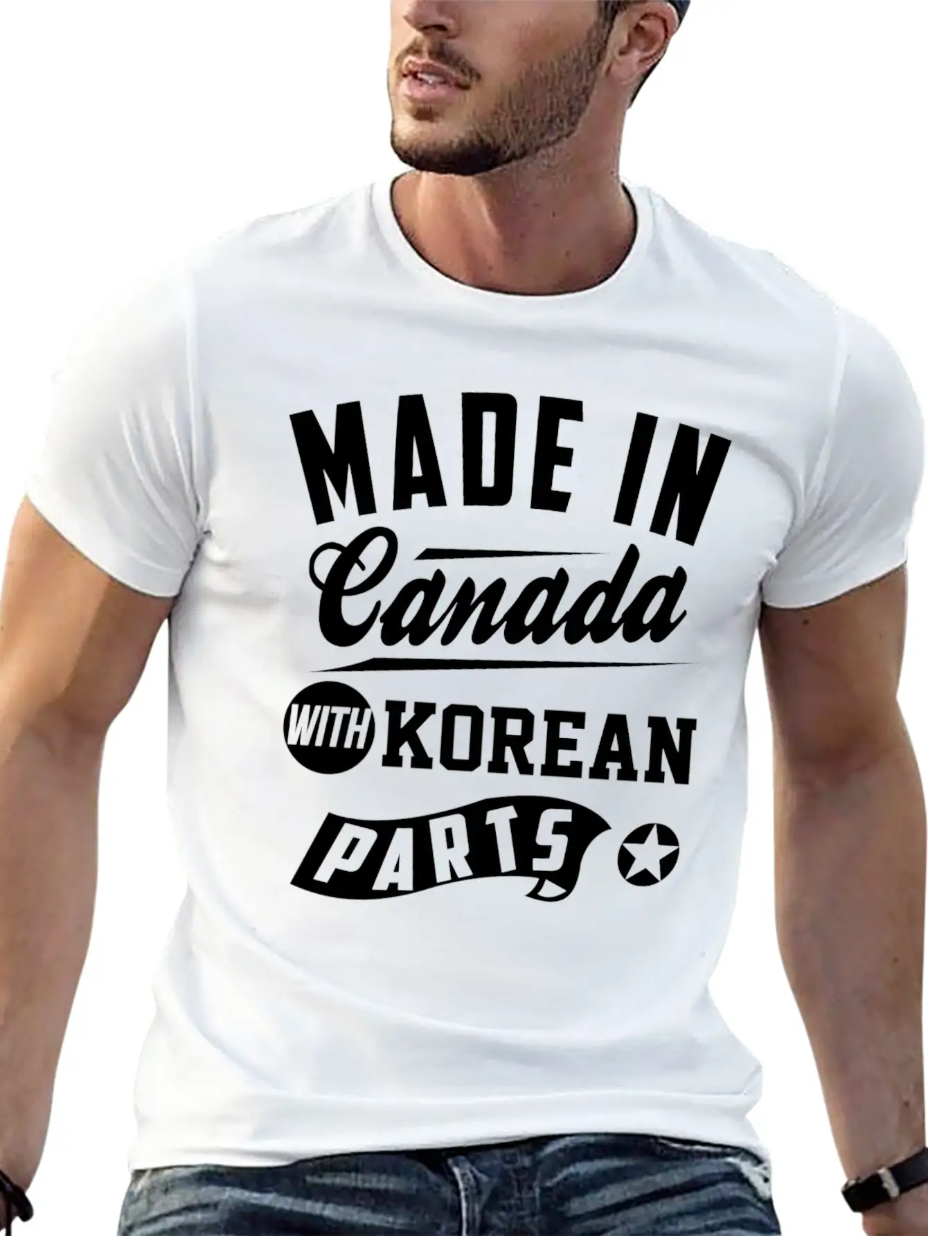 Canadian Korean Soft Cotton Short Sleeve Tee ¨C Unisex Wardrobe Staple