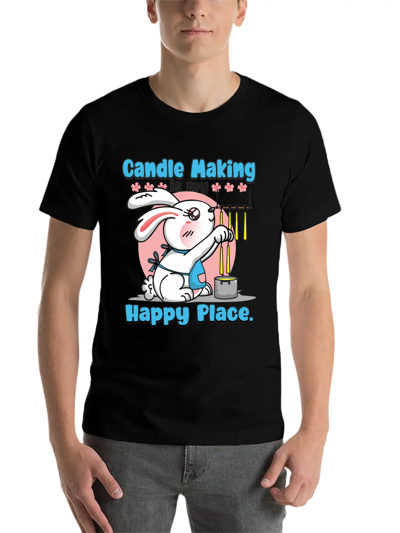 Candle Making Is My Happy Place. Soft Cotton Short Sleeve Tee ¨C Unisex Wardrobe Staple