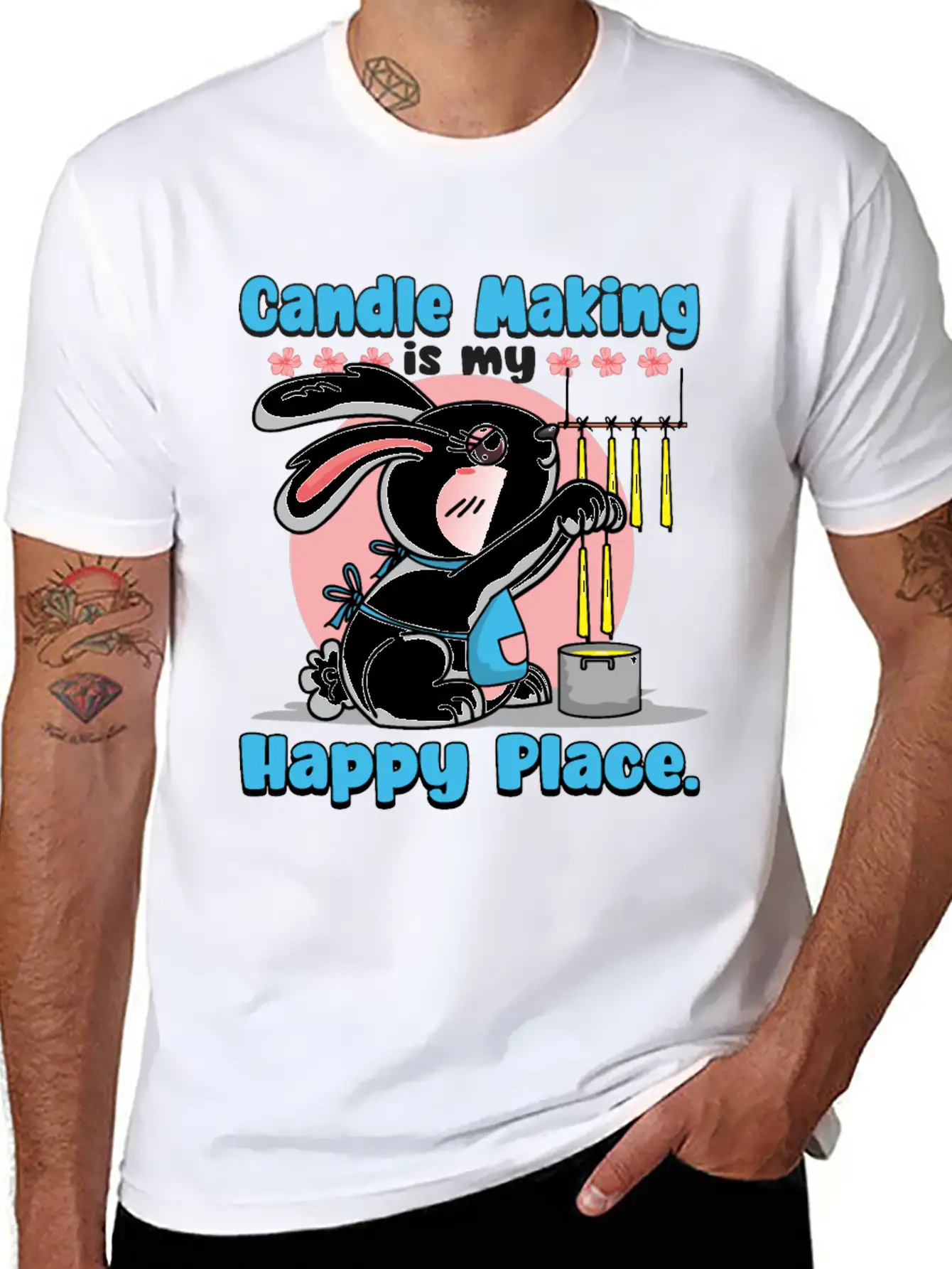 Candle Making Is My Happy Place. Soft Cotton Short Sleeve Tee ¨C Unisex Wardrobe Staple
