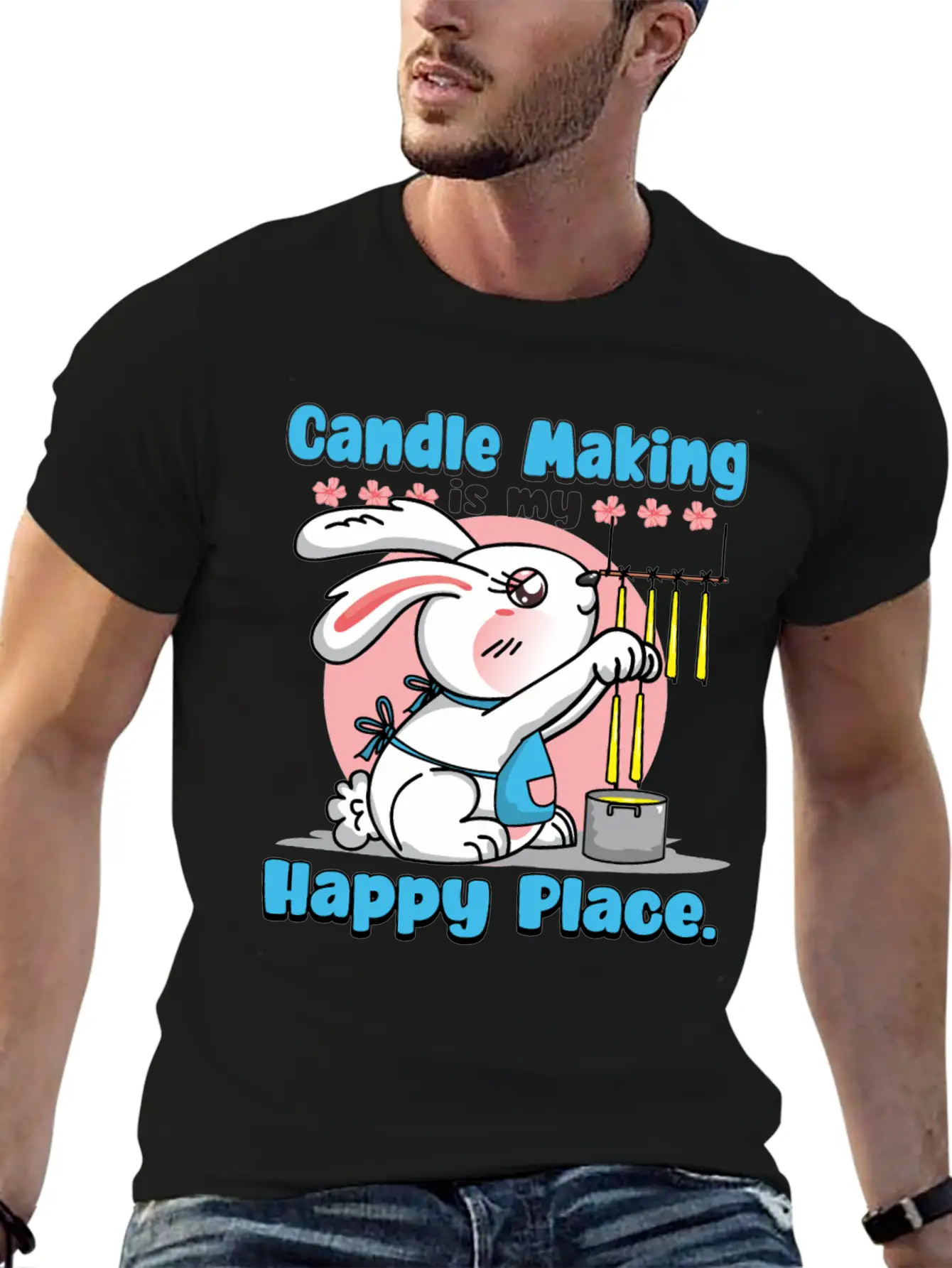 Candle Making Is My Happy Place. Soft Cotton Short Sleeve Tee ¨C Unisex Wardrobe Staple