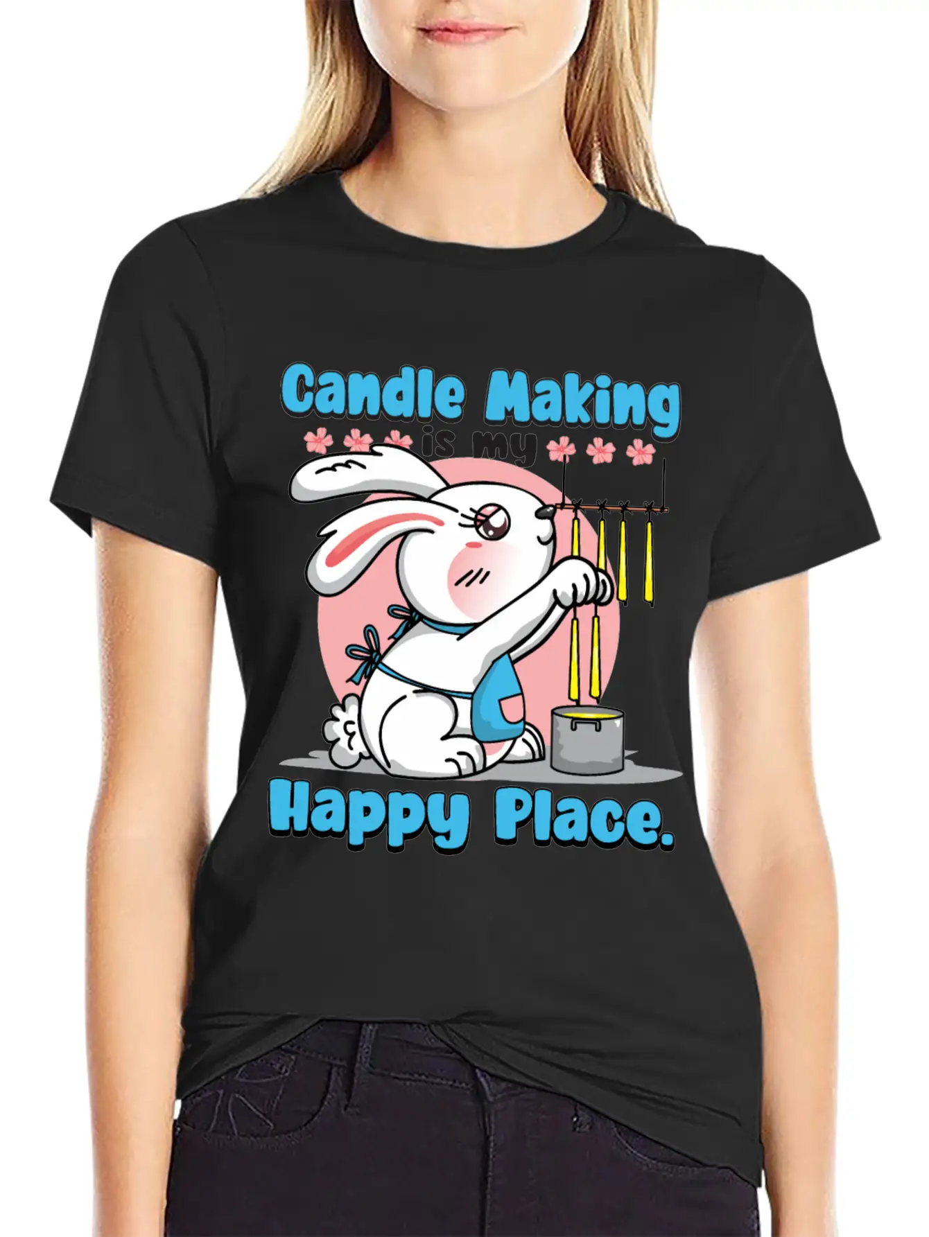 Candle Making Is My Happy Place. Soft Cotton Short Sleeve Tee ¨C Unisex Wardrobe Staple