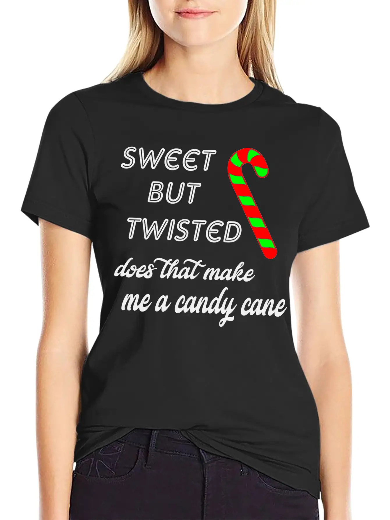 Candy Cane Soft Cotton Short Sleeve Tee ¨C Unisex Wardrobe Staple
