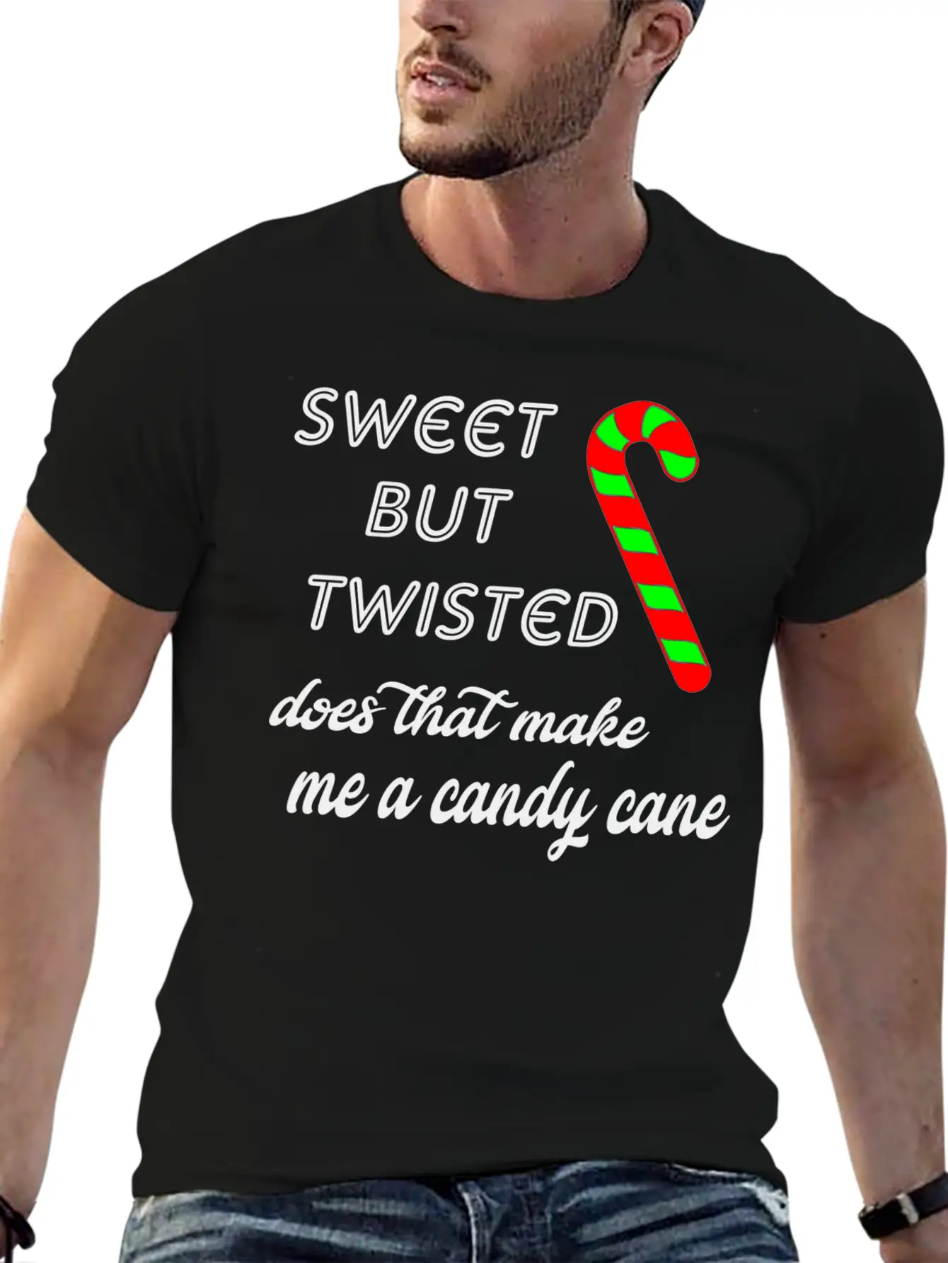 Candy Cane Soft Cotton Short Sleeve Tee ¨C Unisex Wardrobe Staple
