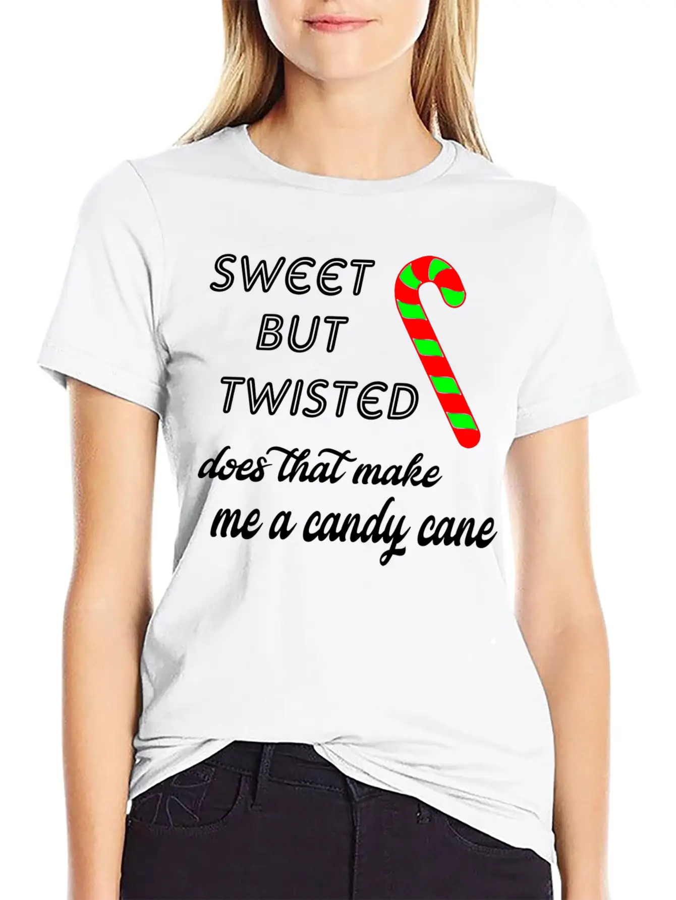 Candy Cane Soft Cotton Short Sleeve Tee ¨C Unisex Wardrobe Staple