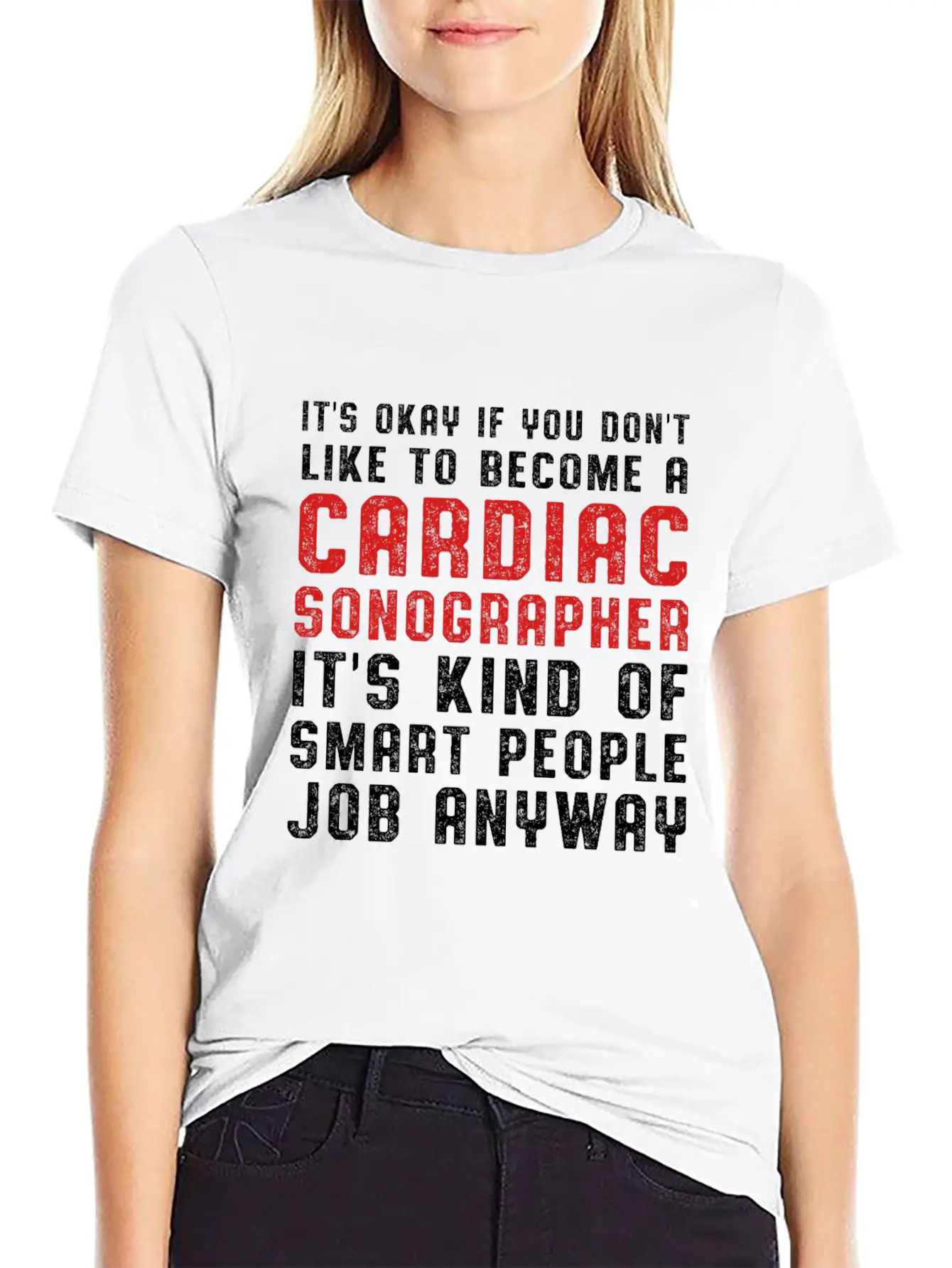 Cardiac Sonographer Echo Tech Fun Smart RDCS Print Soft Cotton Short Sleeve Tee ¨C Unisex Wardrobe Staple