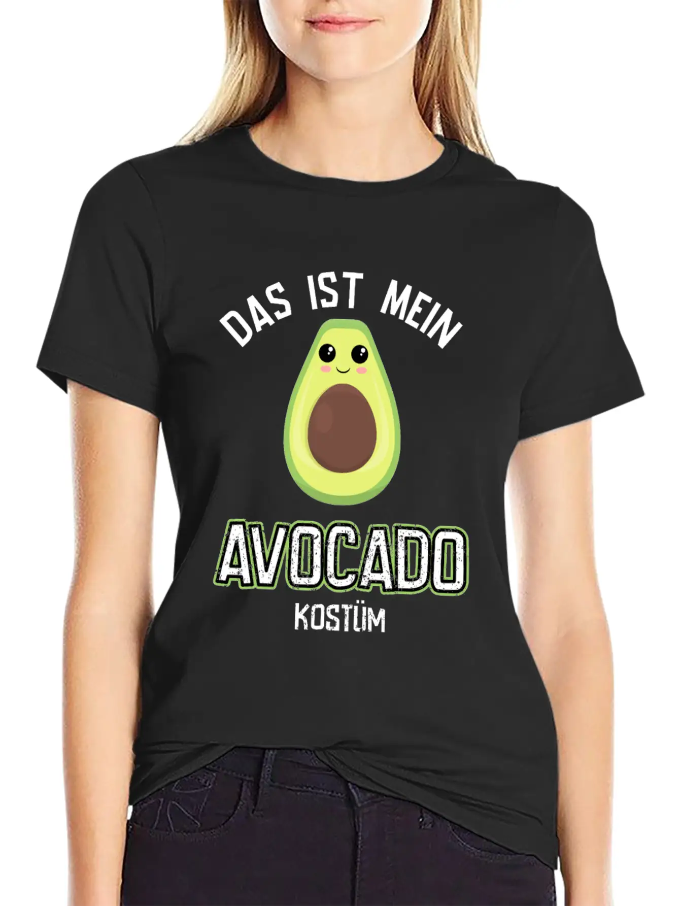 Carnival Costume Avocado Essential Cotton Tee For Daily Outfits ¨C Unisex Style