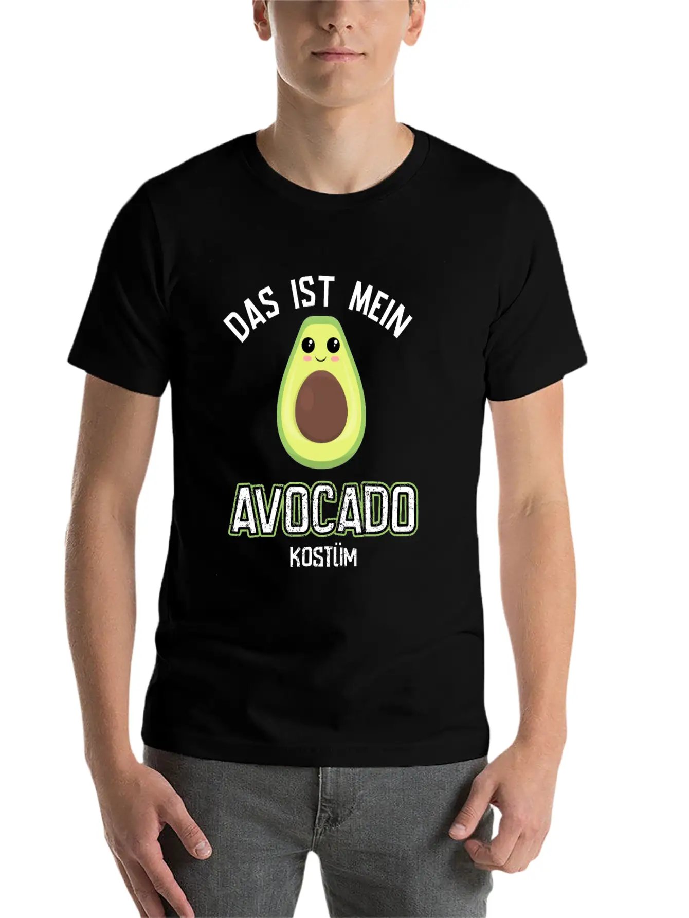 Carnival Costume Avocado Essential Cotton Tee For Daily Outfits ¨C Unisex Style