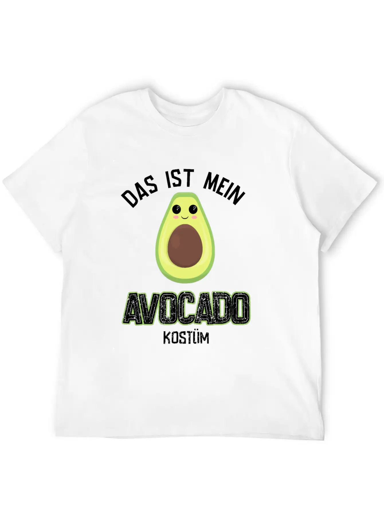 Carnival Costume Avocado Essential Cotton Tee For Daily Outfits ¨C Unisex Style