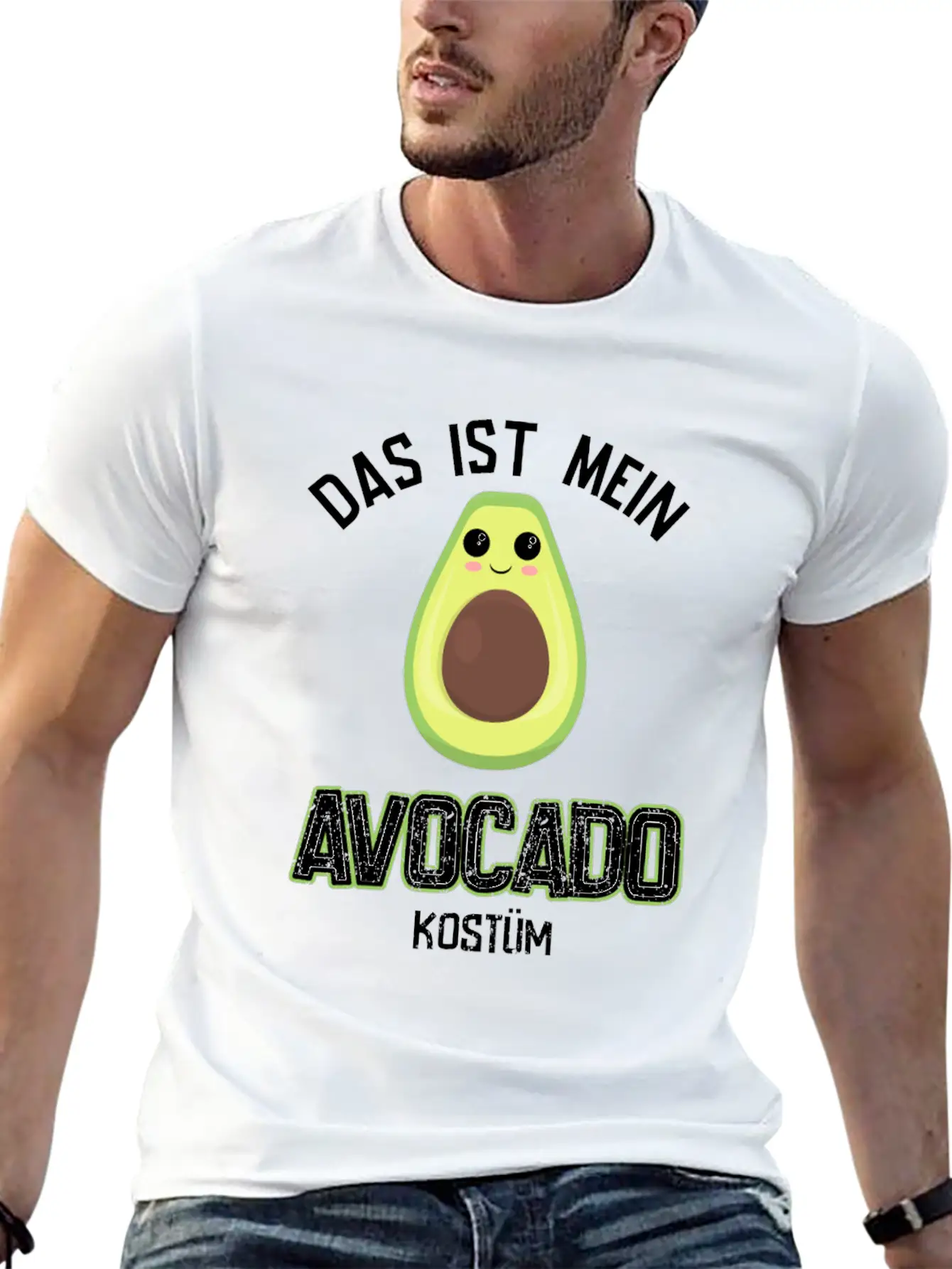 Carnival Costume Avocado Essential Cotton Tee For Daily Outfits ¨C Unisex Style