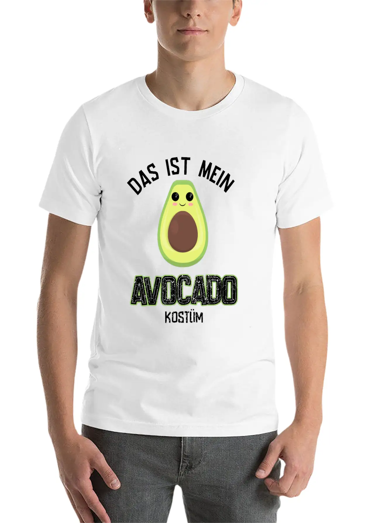 Carnival Costume Avocado Essential Cotton Tee For Daily Outfits ¨C Unisex Style