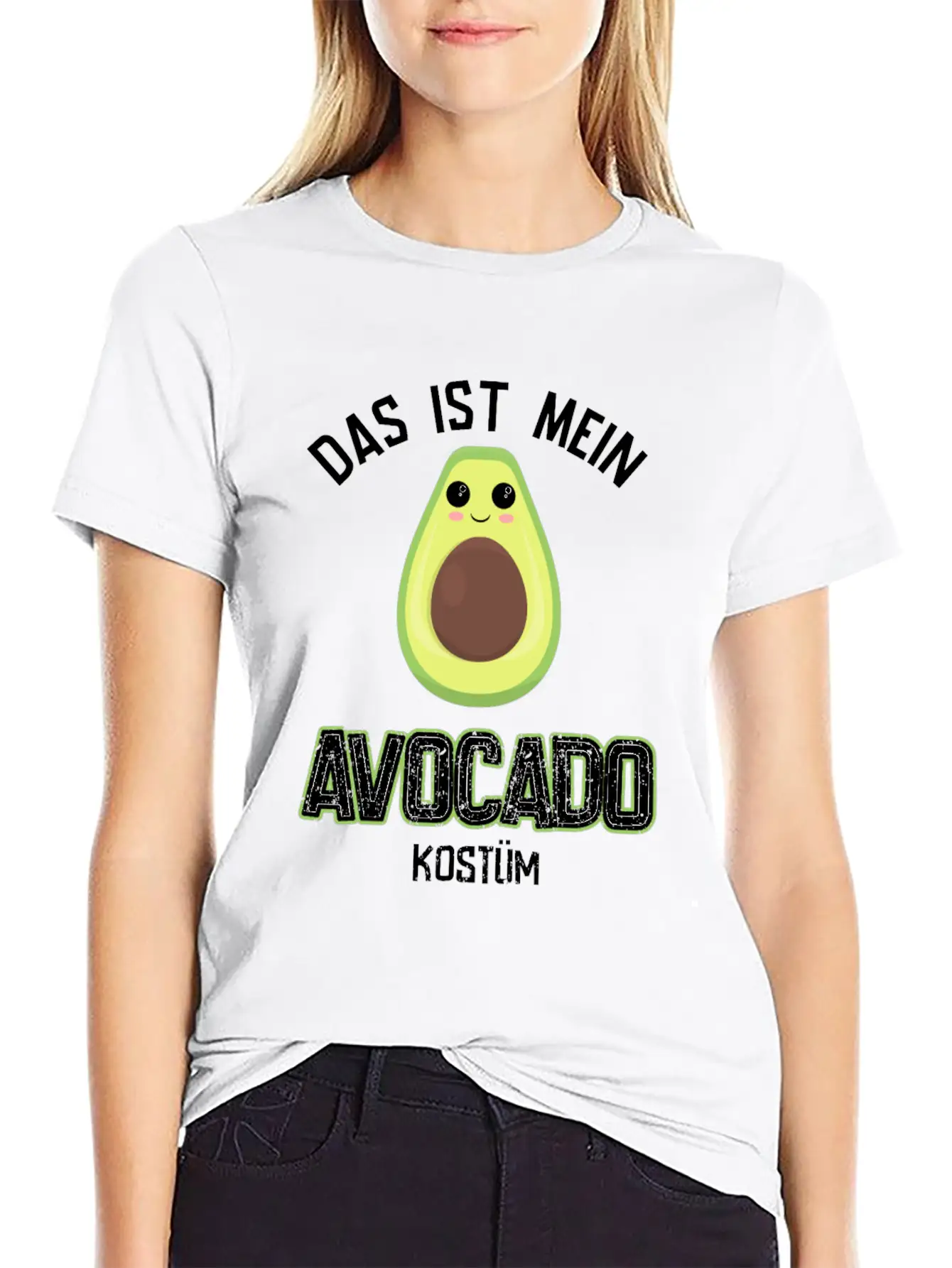 Carnival Costume Avocado Essential Cotton Tee For Daily Outfits ¨C Unisex Style