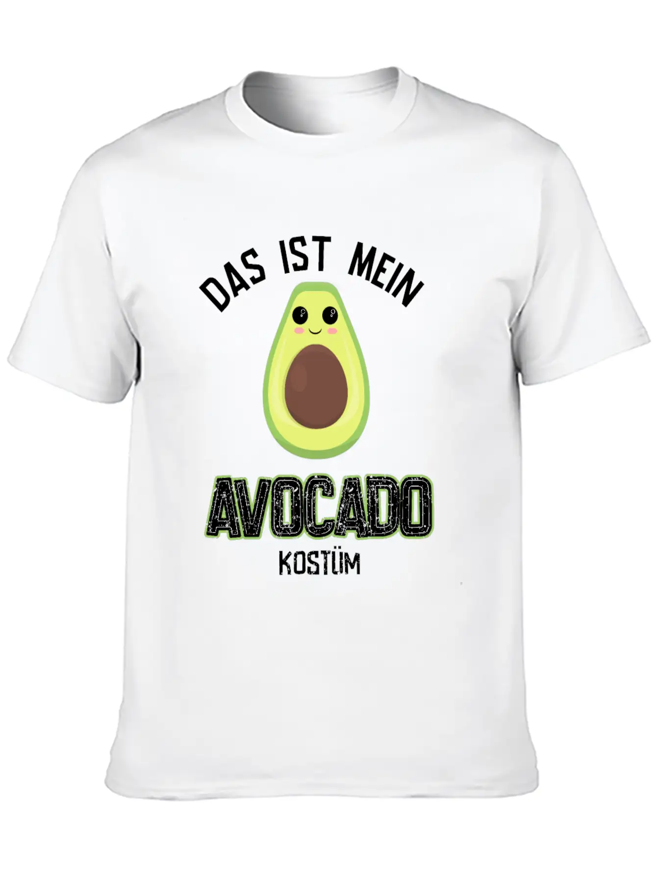 Carnival Costume Avocado Essential Cotton Tee For Daily Outfits ¨C Unisex Style