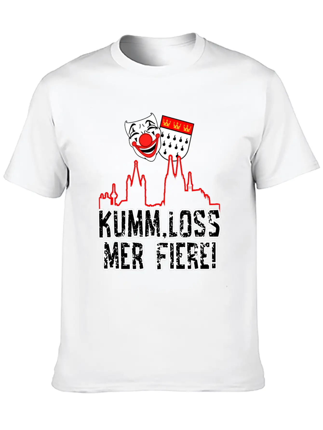 Carnival Costume K?lle Alaaf Cologne Loss Fiere Essential Cotton Tee For Daily Outfits ¨C Unisex Style