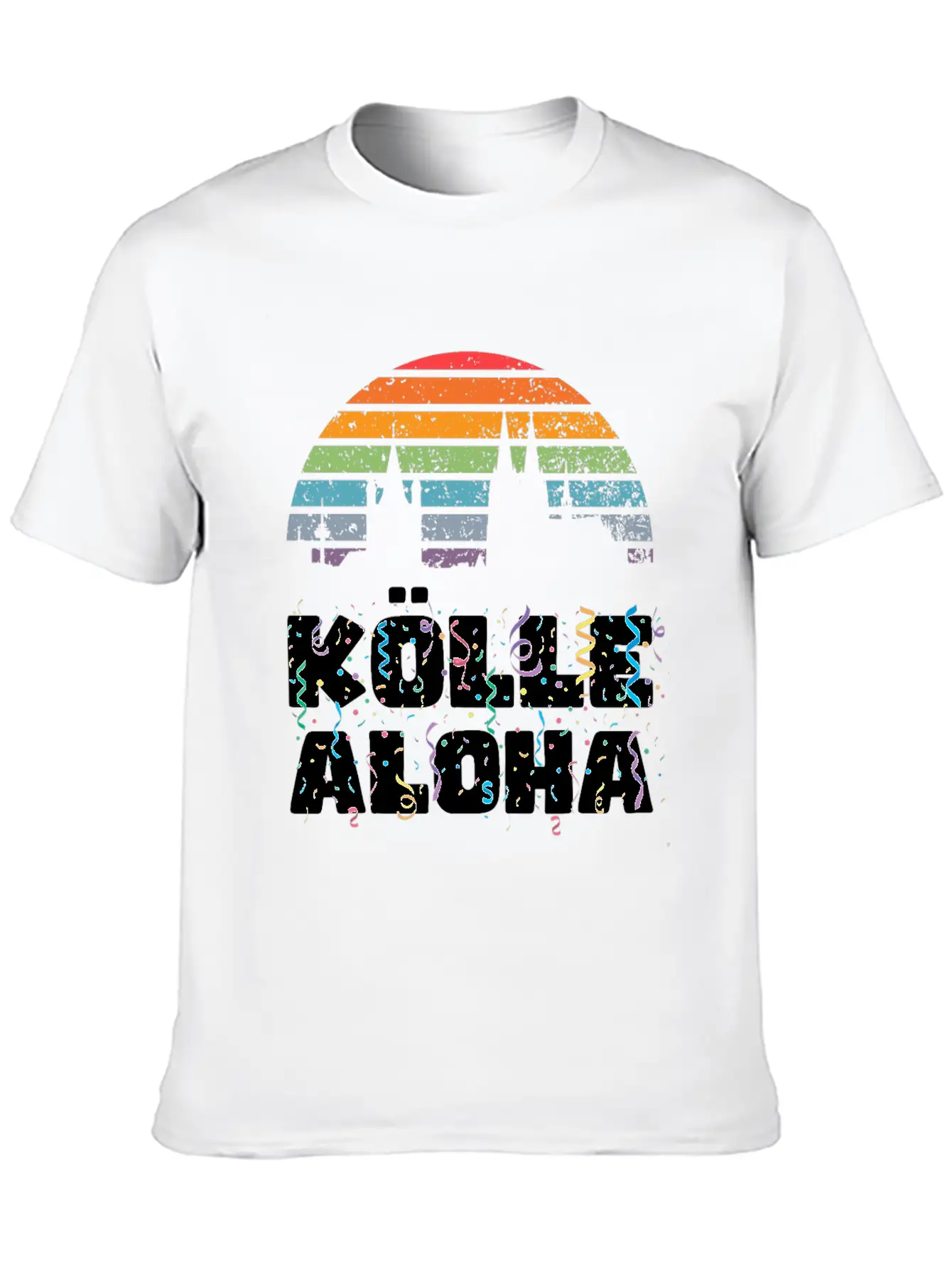 Carnival Costume Koelle Alaaf Heart Coat Of Arms Essential Cotton Tee For Daily Outfits ¨C Unisex Style