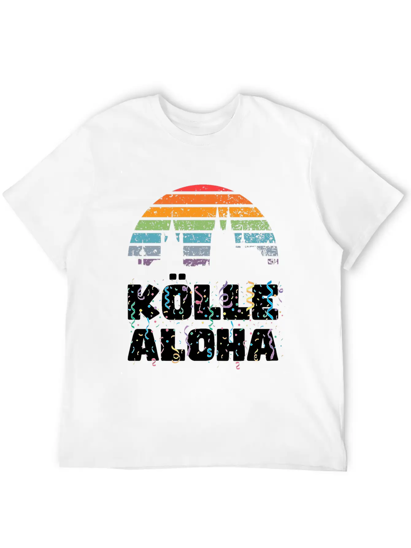 Carnival Costume Koelle Alaaf Heart Coat Of Arms Essential Cotton Tee For Daily Outfits ¨C Unisex Style