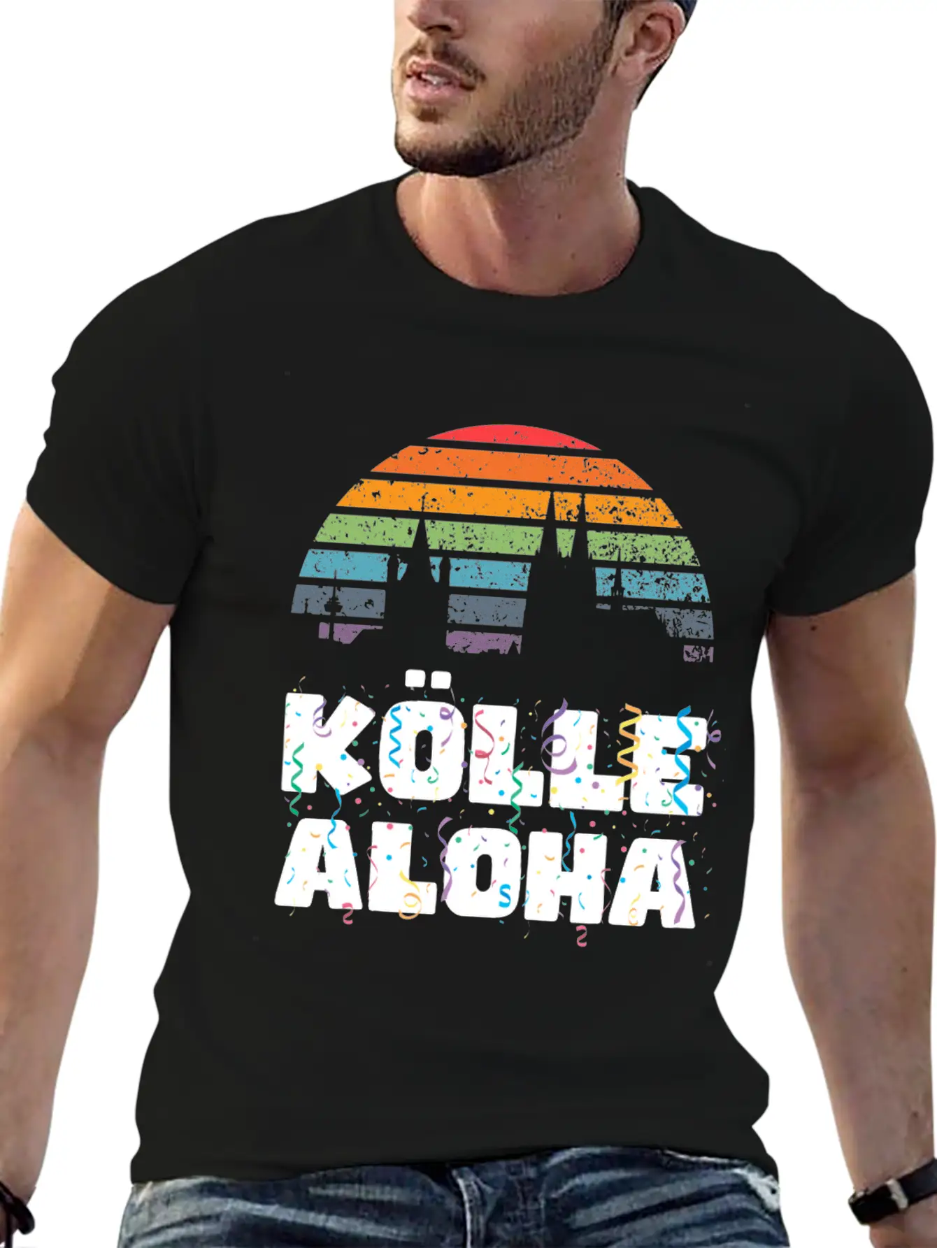 Carnival Costume Koelle Alaaf Heart Coat Of Arms Essential Cotton Tee For Daily Outfits ¨C Unisex Style