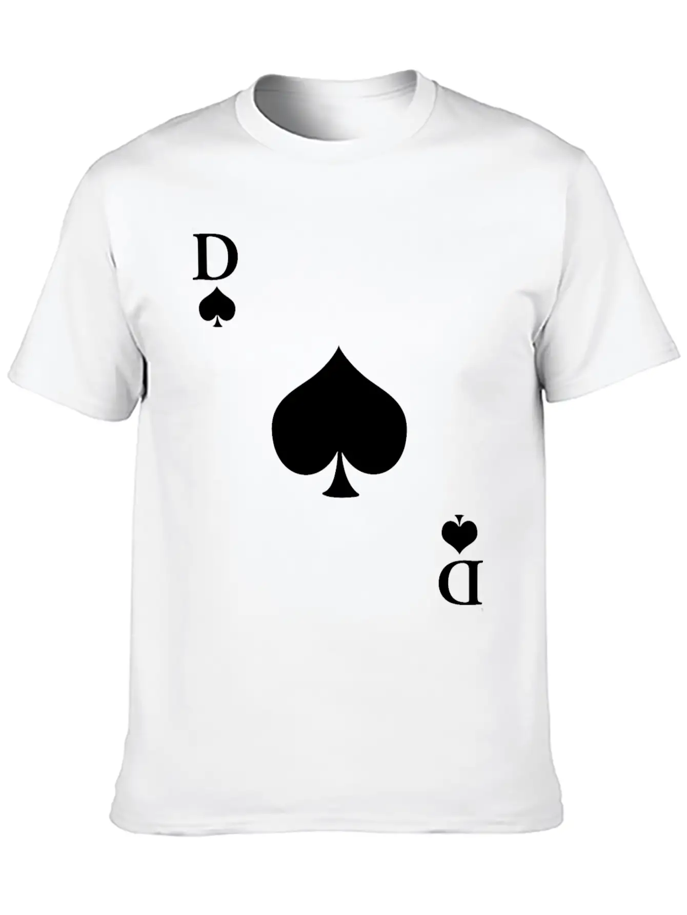 Carnival & Mardi Gras Queen Of Spades Card Game Essential Cotton Tee For Daily Outfits ¨C Unisex Style