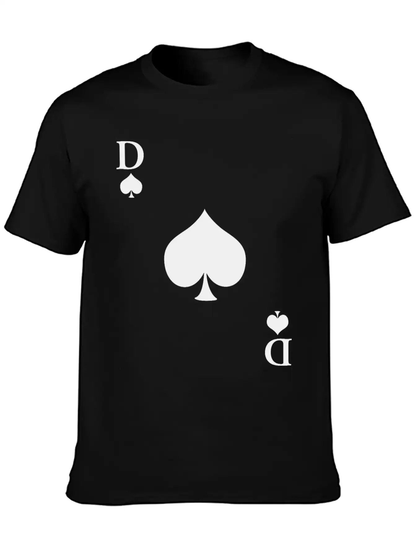 Carnival & Mardi Gras Queen Of Spades Card Game Essential Cotton Tee For Daily Outfits ¨C Unisex Style