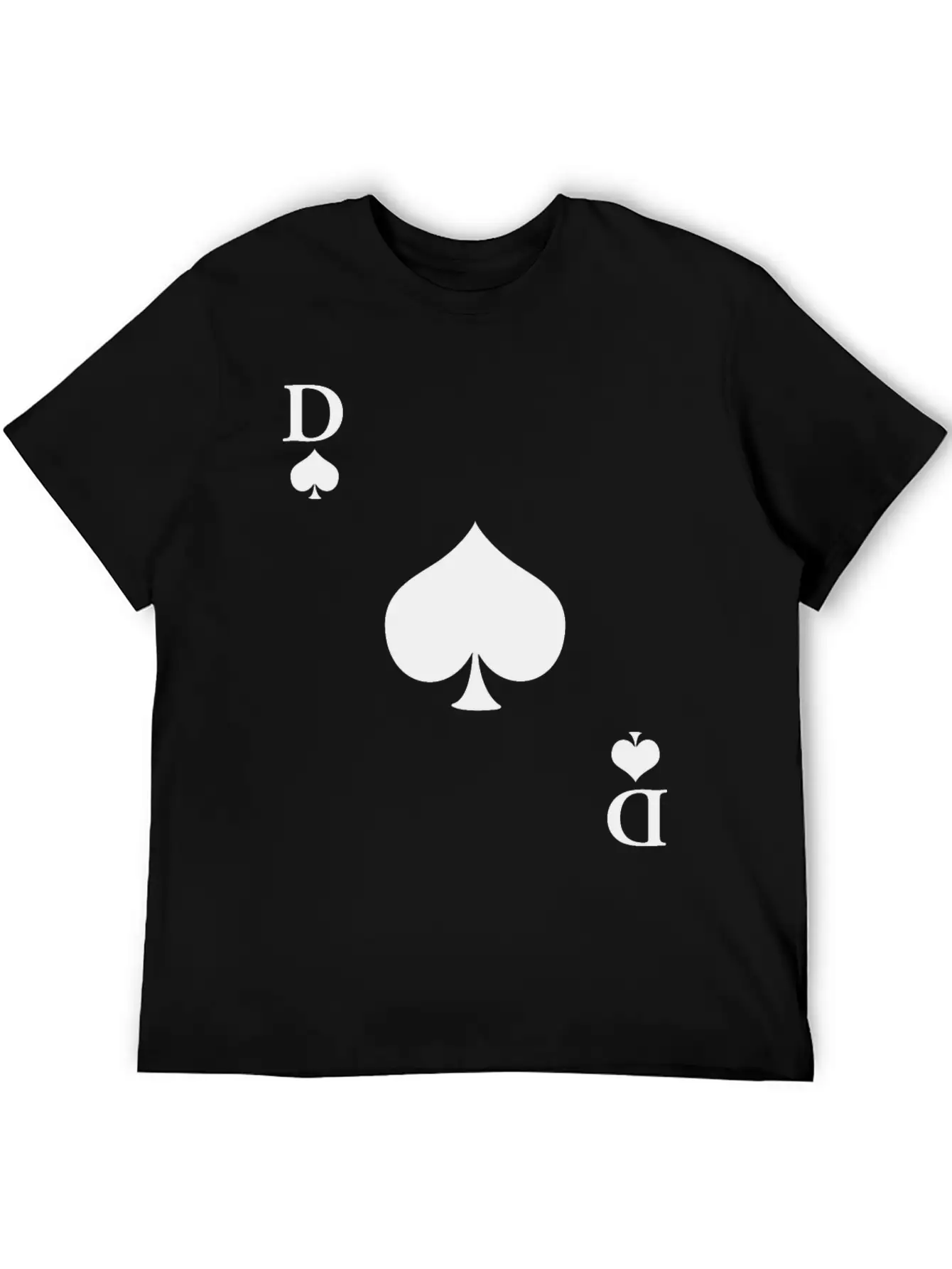 Carnival & Mardi Gras Queen Of Spades Card Game Essential Cotton Tee For Daily Outfits ¨C Unisex Style