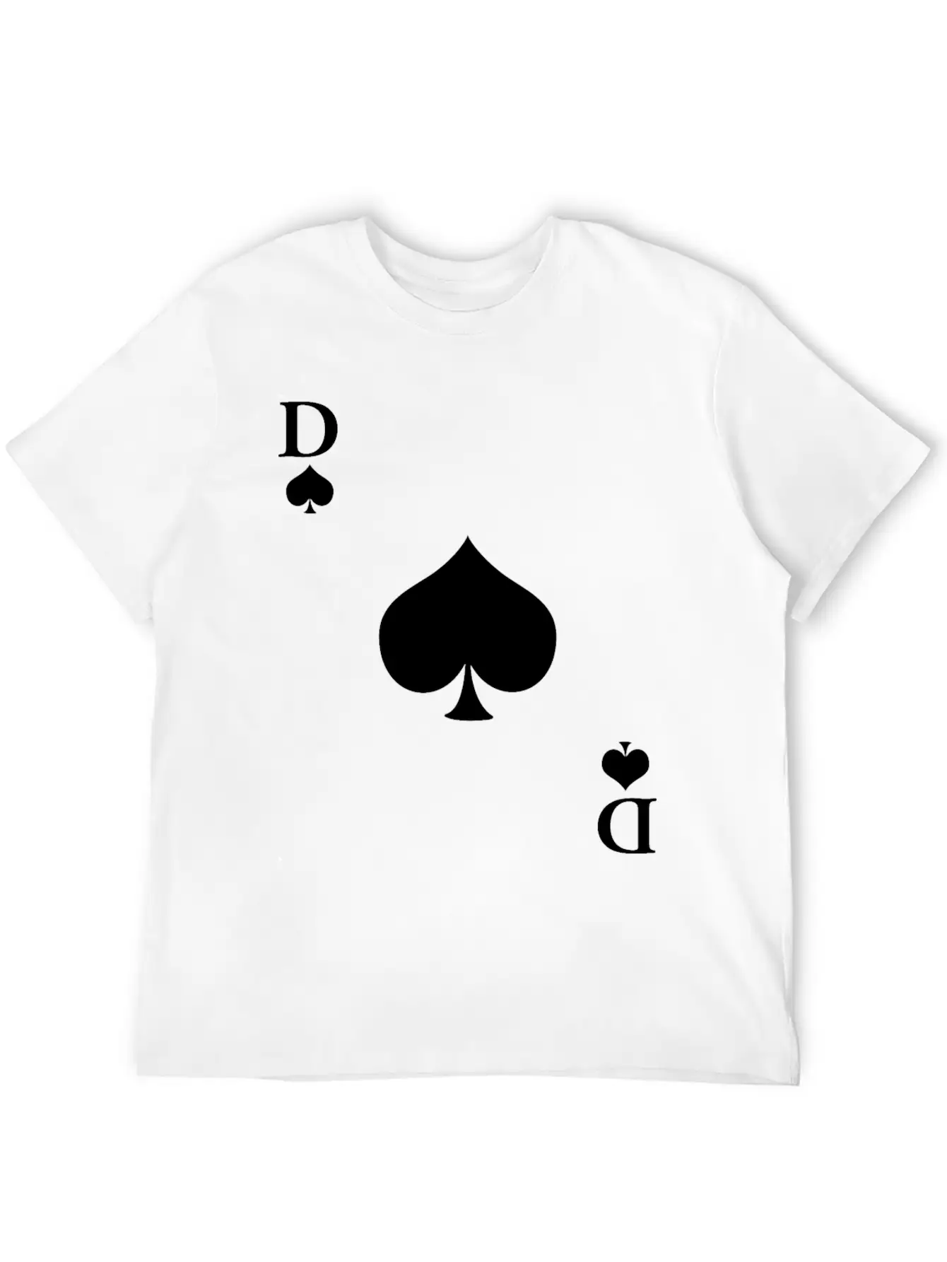 Carnival & Mardi Gras Queen Of Spades Card Game Essential Cotton Tee For Daily Outfits ¨C Unisex Style