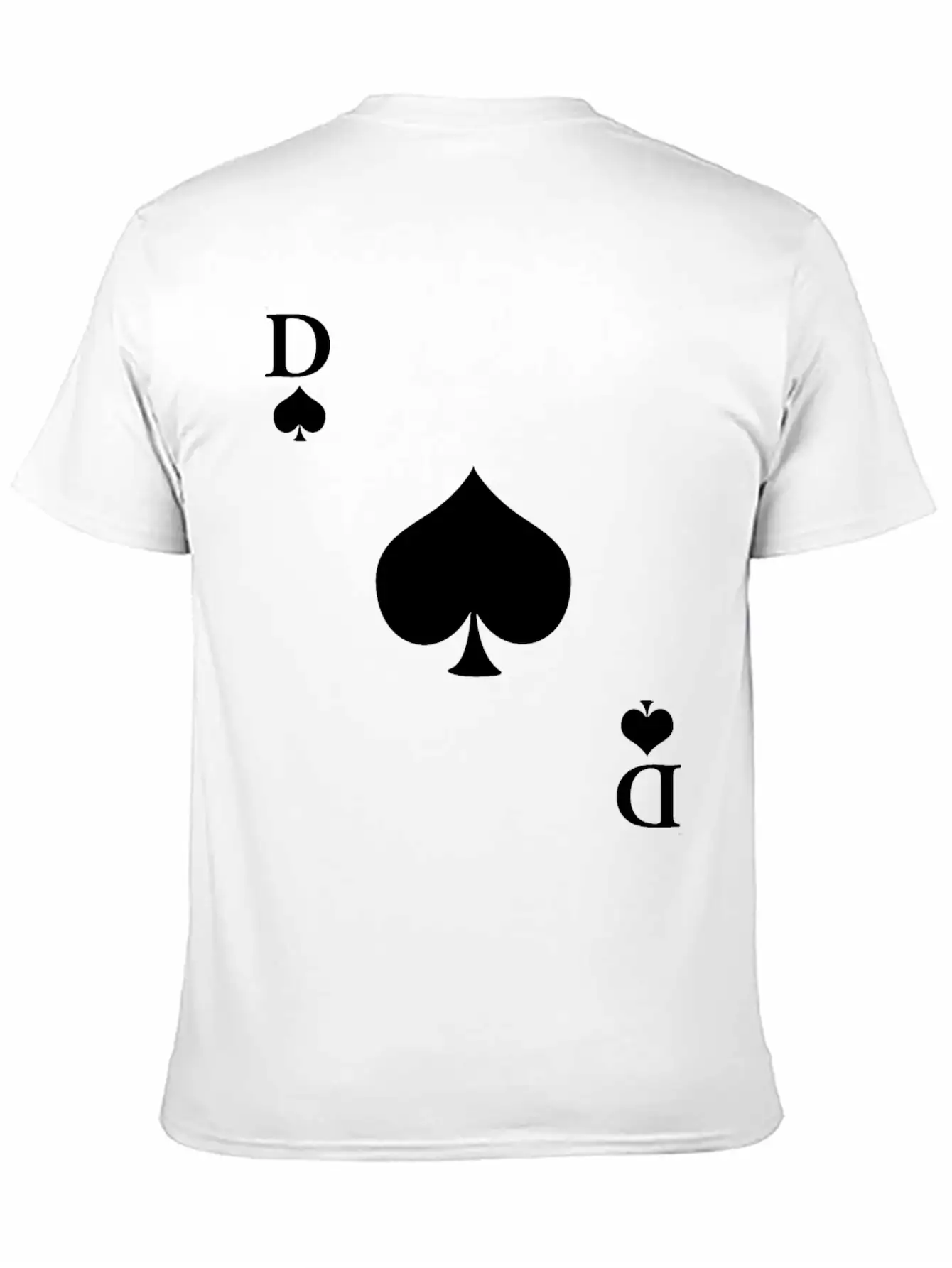 Carnival & Mardi Gras Queen Of Spades Card Game Essential Cotton Tee For Daily Outfits ¨C Unisex Style