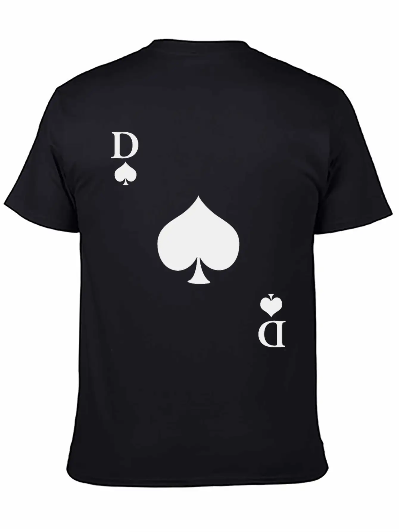 Carnival & Mardi Gras Queen Of Spades Card Game Essential Cotton Tee For Daily Outfits ¨C Unisex Style