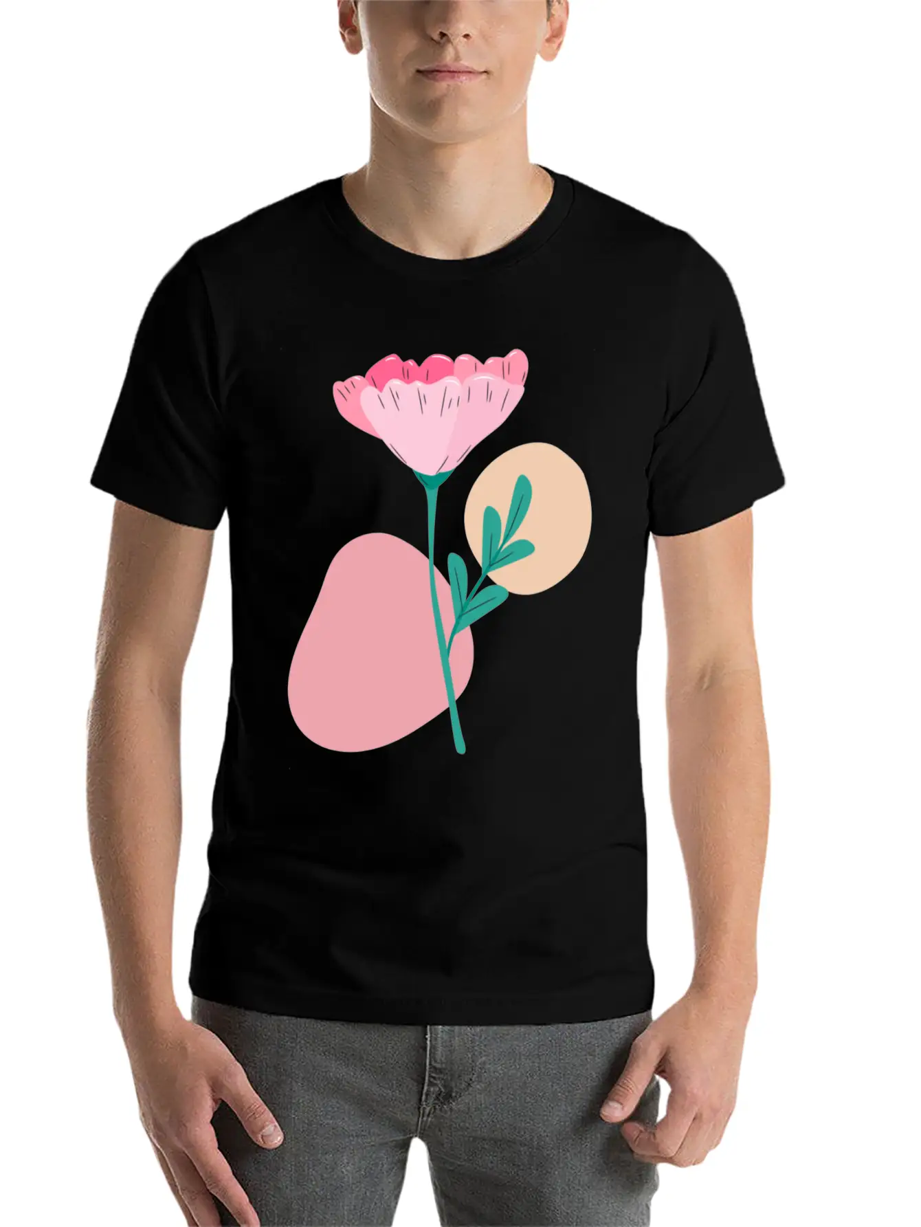 Cascade Of Daisies Soft Cotton Short Sleeve Tee ¨C Unisex Wardrobe Staple