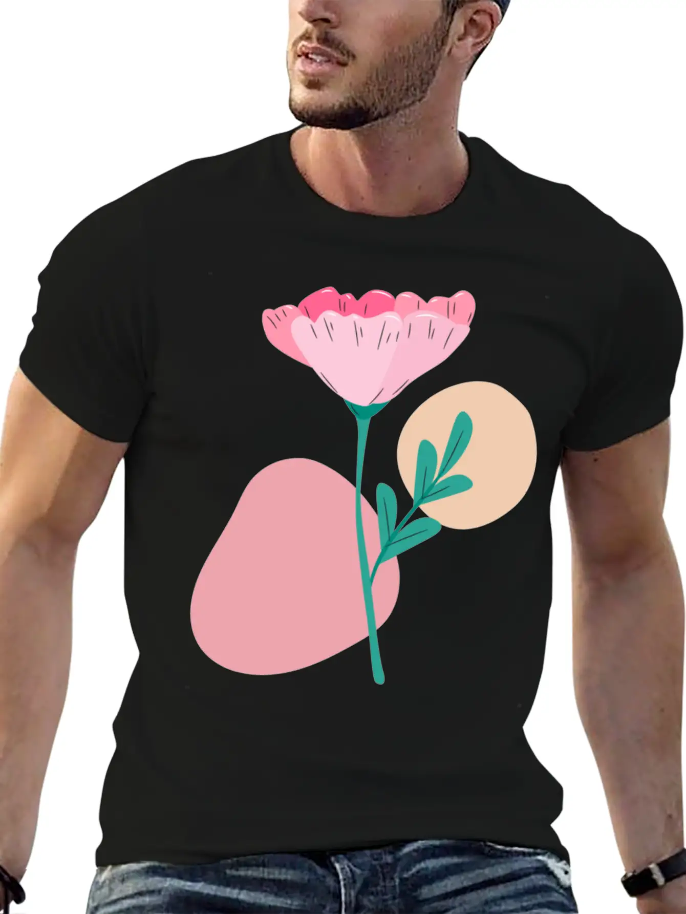 Cascade Of Daisies Soft Cotton Short Sleeve Tee ¨C Unisex Wardrobe Staple