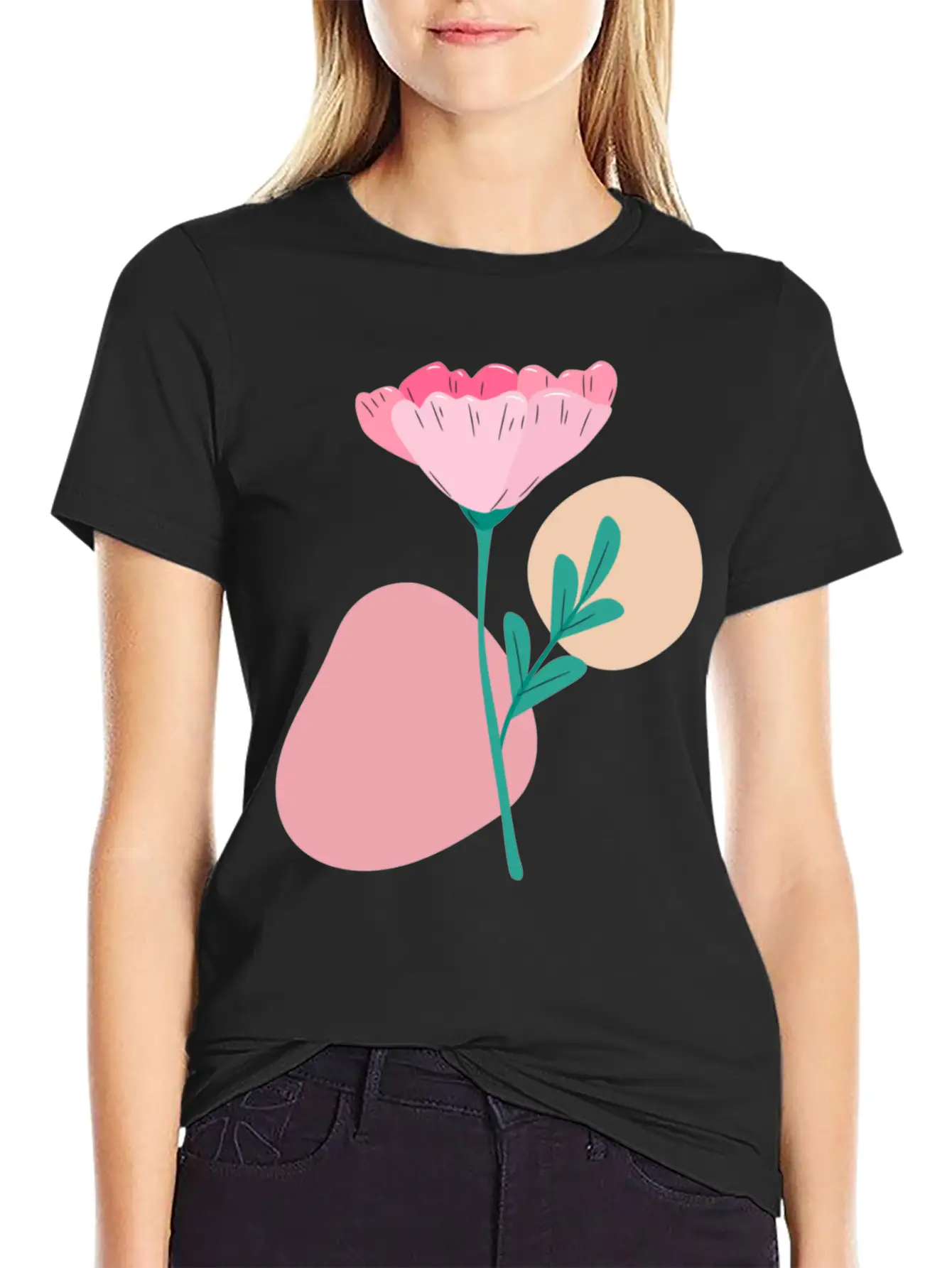 Cascade Of Daisies Soft Cotton Short Sleeve Tee ¨C Unisex Wardrobe Staple