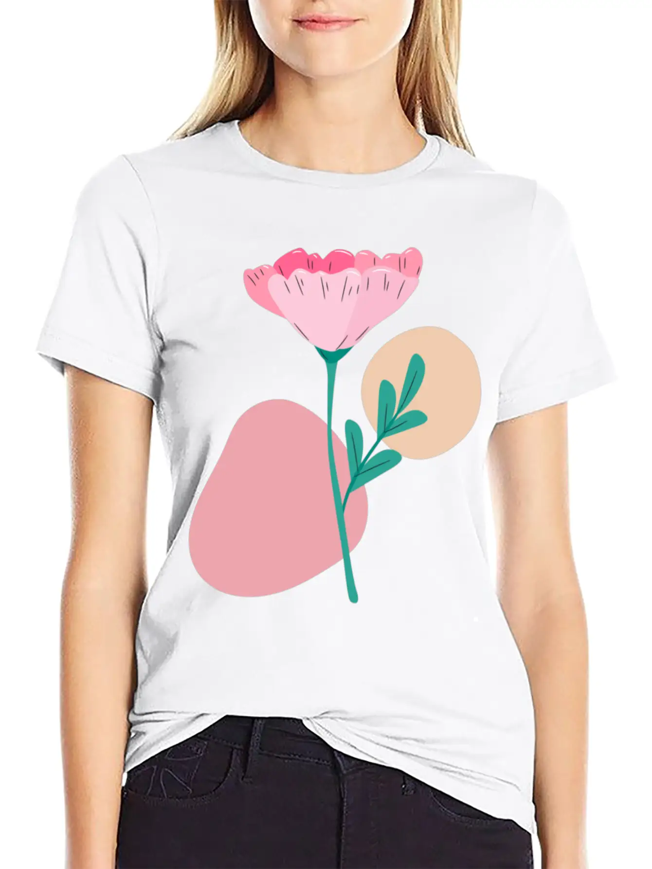 Cascade Of Daisies Soft Cotton Short Sleeve Tee ¨C Unisex Wardrobe Staple