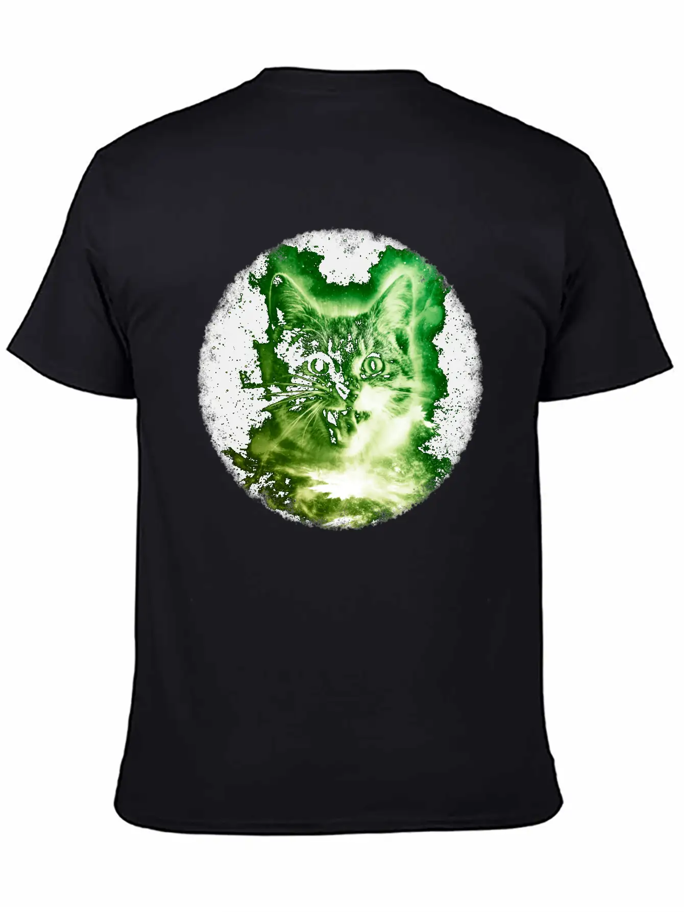 Cat In Space Shirt Galaxy Cosmic Sci Fi Vintage Kitty Tshirt Basic Graphic T-Shirt ¨C Daily Comfort In Soft Cotton