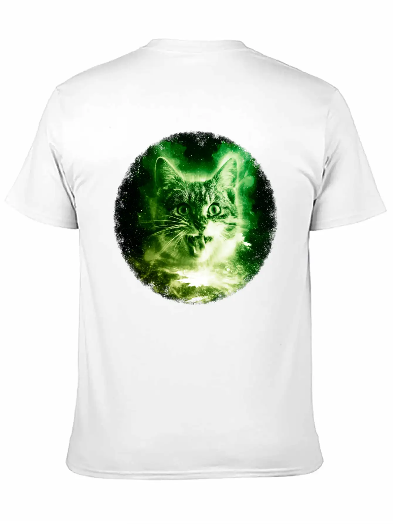 Cat In Space Shirt Galaxy Cosmic Sci Fi Vintage Kitty Tshirt Basic Graphic T-Shirt ¨C Daily Comfort In Soft Cotton